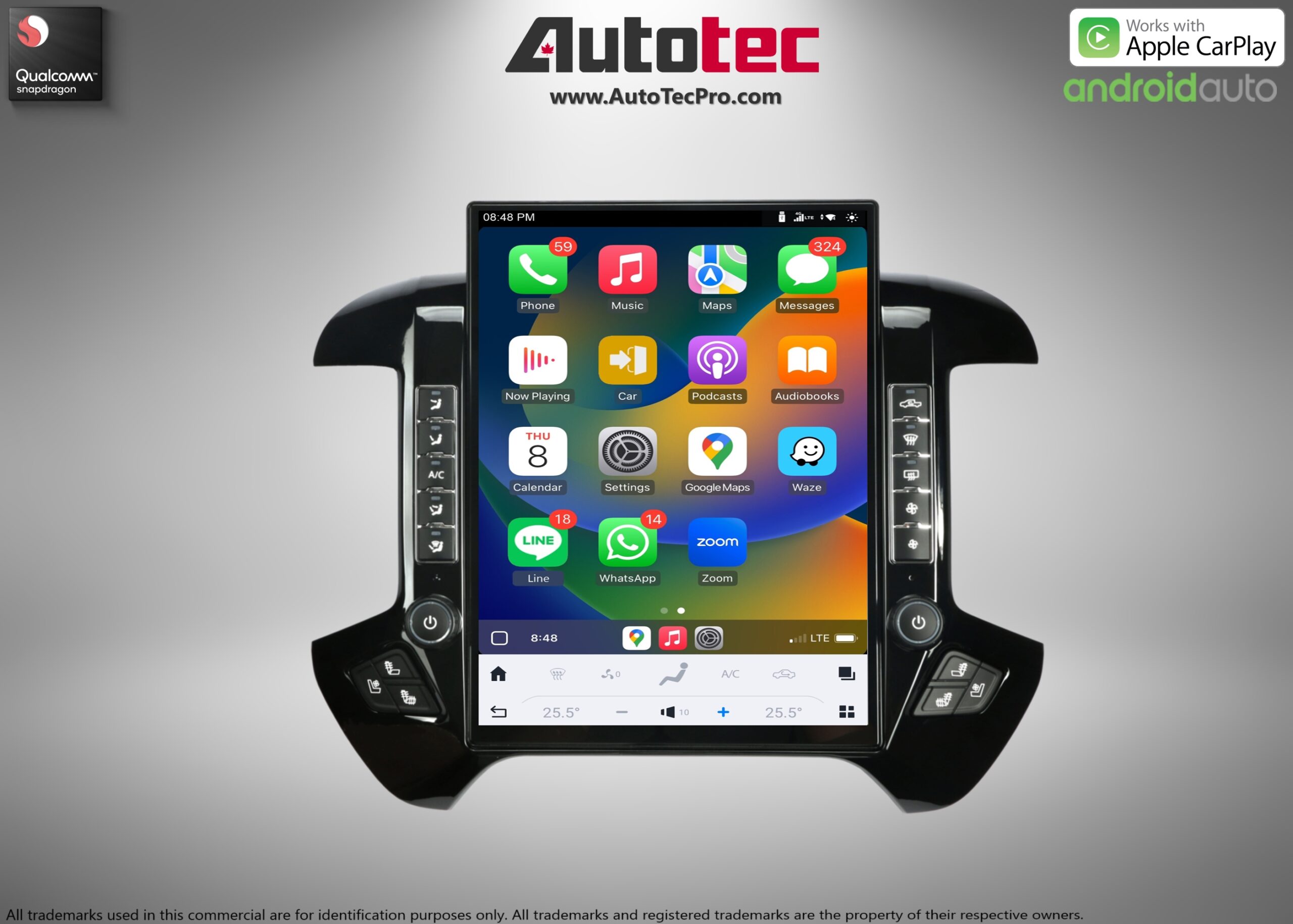 Chevrolet Silverado / GMC Sierra (2014 – 2019) 15.6″ IPS QHD 2K Touch-Screen Navigation & Infotainment System | Android 13 | GPS | BT | Wifi | CarPlay | Onstar | DSP | 4G LTE