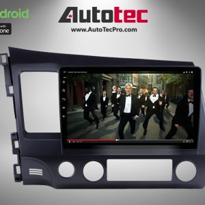 Honda Civic (2006 – 2011) Direct-Fit 10.1″ HD Touch-Screen Android Navigation System | GPS | BT | Wifi | CarPlay | CAMERA
