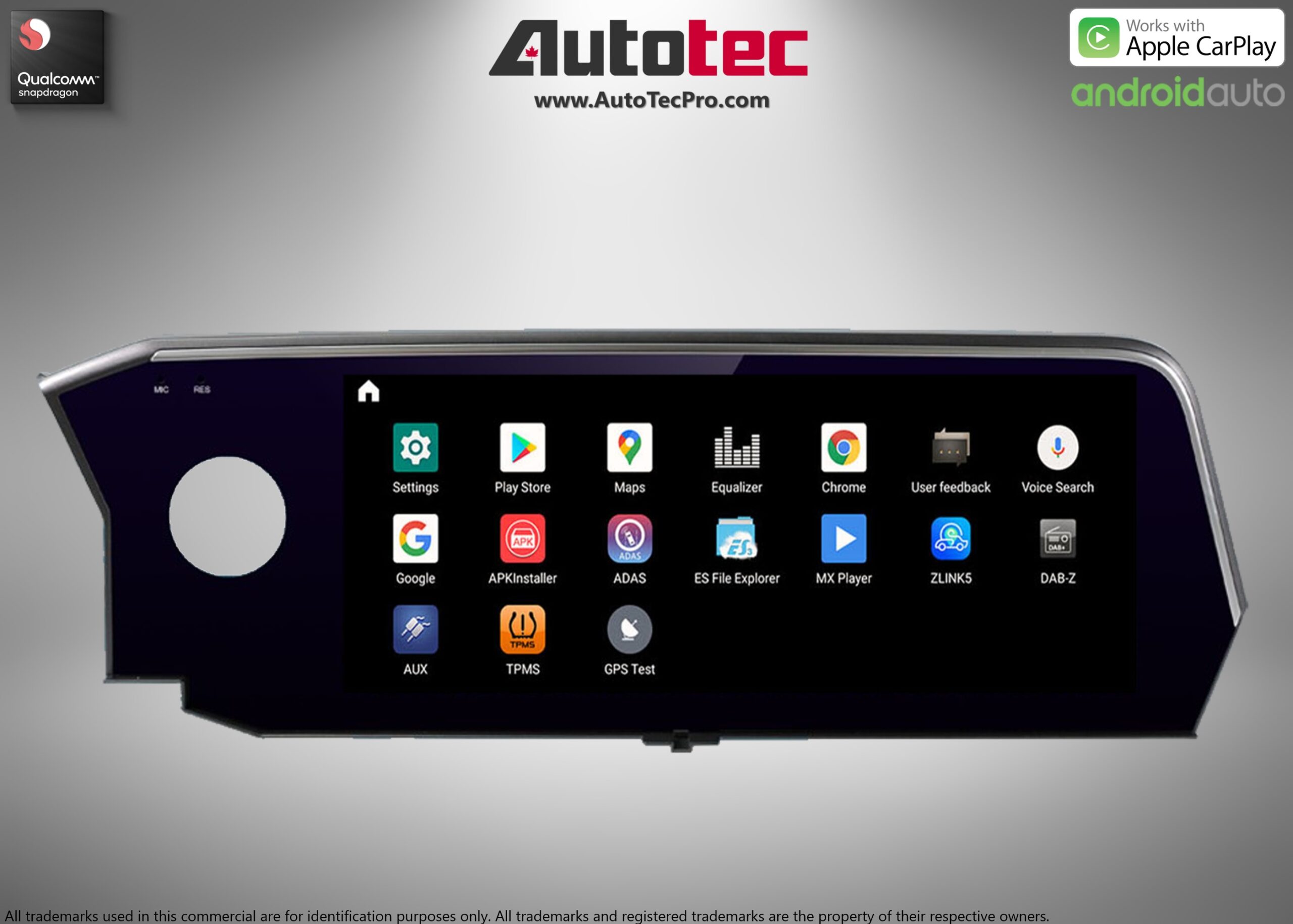 Lexus ES ( 2018- 2020 ) 12.3″ HD Touch-Screen Navigation & Infotainment System | GPS | BT | Wifi | A2DP | CarPlay