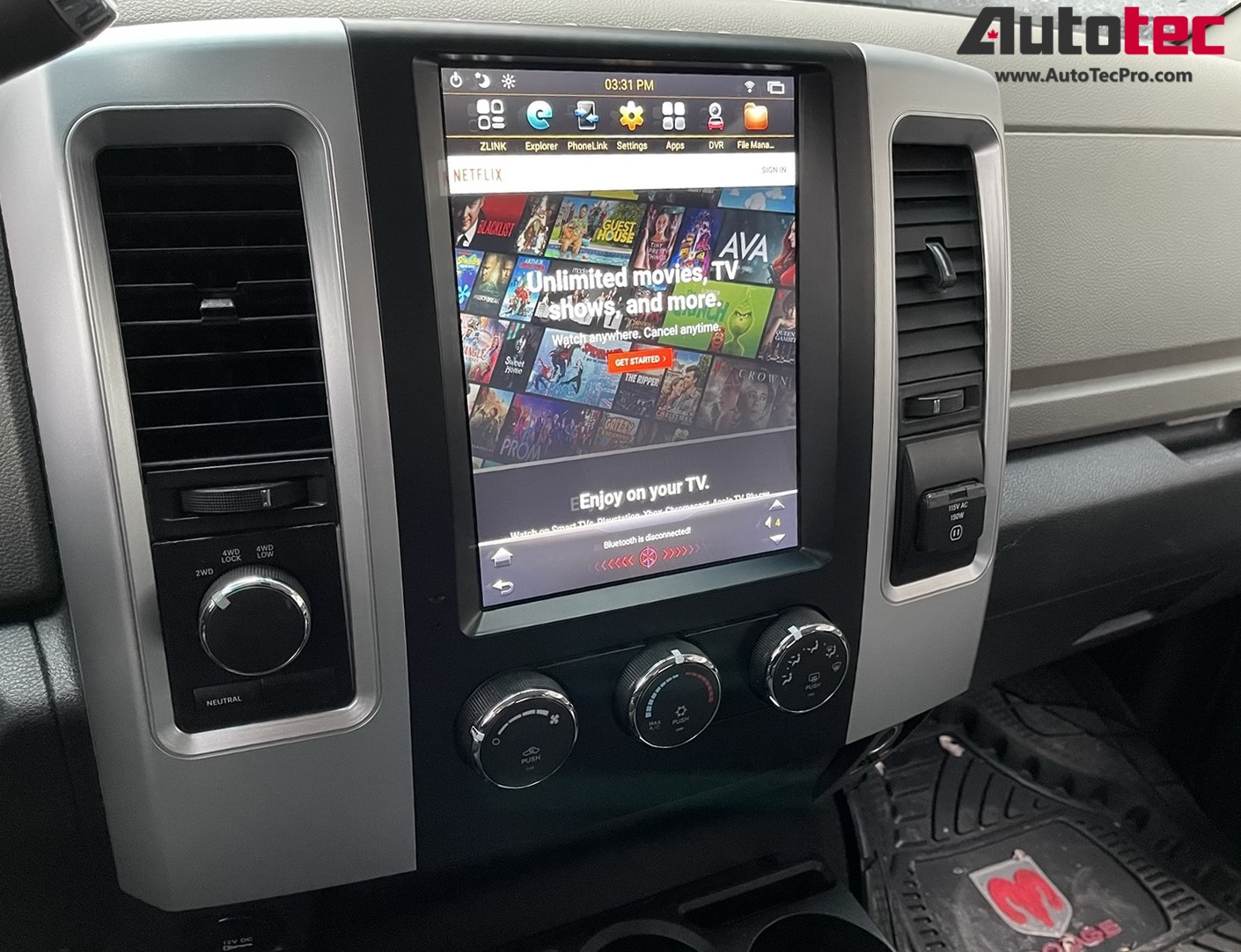 Dodge RAM (2009 – 2012) 10.4″ PX6 HD Tesla-Style Navigation