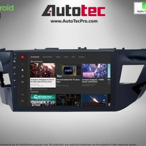 Toyota Corolla (2014 – 2016) 10.1″ HD Touch-Screen Android Navigation System | Android 13 | GPS | BT | WiFi | Camera | CarPlay
