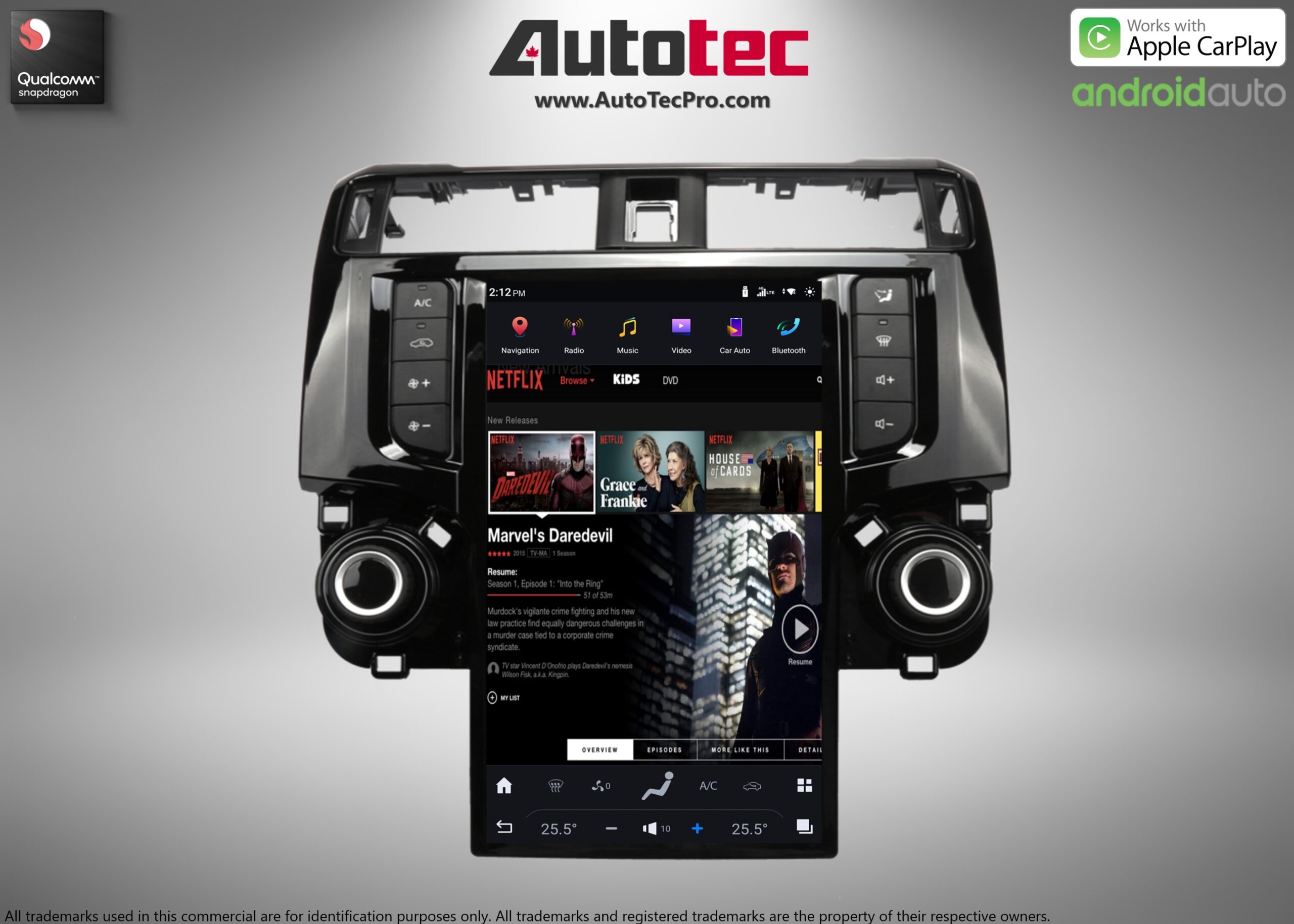 Toyota 4Runner (2009 – 2019) 13.6″ IPS HD Touch-Screen Navigation & Infotainment System | Android 13 | GPS | BT | Wifi | CarPlay