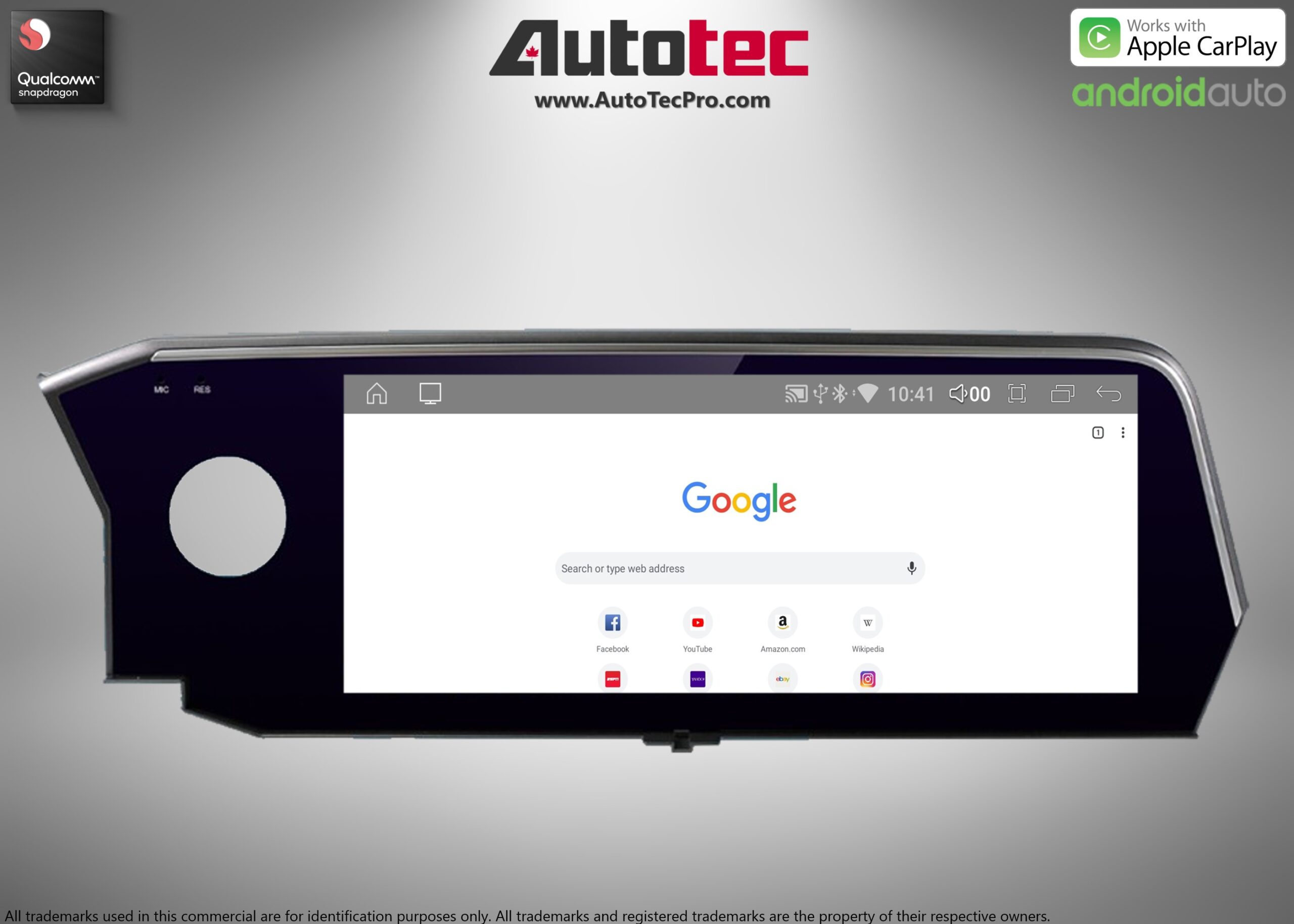 Lexus ES ( 2018- 2020 ) 12.3″ HD Touch-Screen Navigation & Infotainment System | Android 13 | GPS | BT | Wifi | A2DP | CarPlay