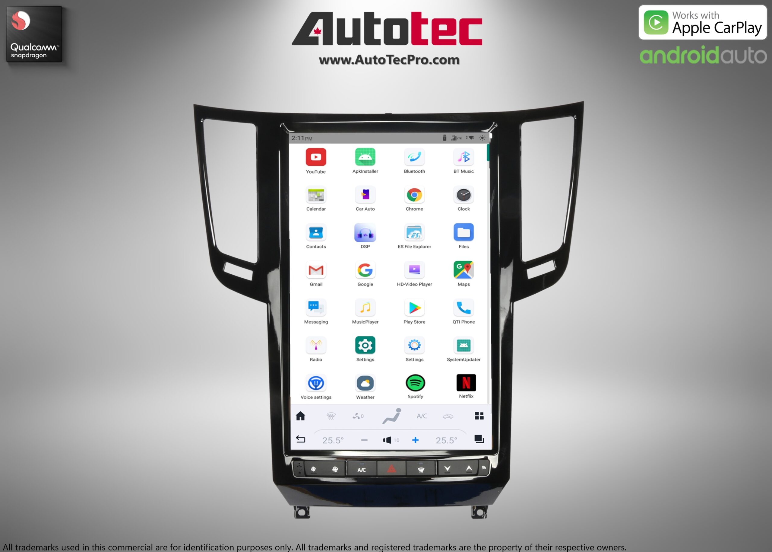 Infiniti FX25, FX35, FX37, FX45, FX50, QX70 14.4” HD IPS Touch-Screen Navigation & Infotainment System | Android 13 | GPS | BT | WiFi | Camera | CarPlay