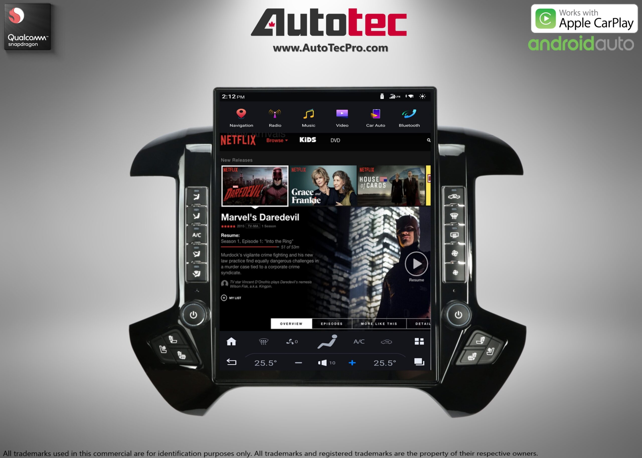 Chevrolet Silverado / GMC Sierra (2014 – 2019) 15.6″ IPS QHD 2K Touch-Screen Navigation & Infotainment System | Android 13 | GPS | BT | Wifi | CarPlay | Onstar | DSP | 4G LTE