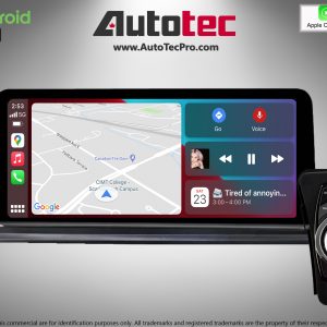 BMW 3 Series (2006 – 2012)  E90 / E91 / E92 OEM FIT 10.25″ /12.5″ HD Touch-Screen Android Navigation System | GPS | BT | Wifi | Camera | CarPlay