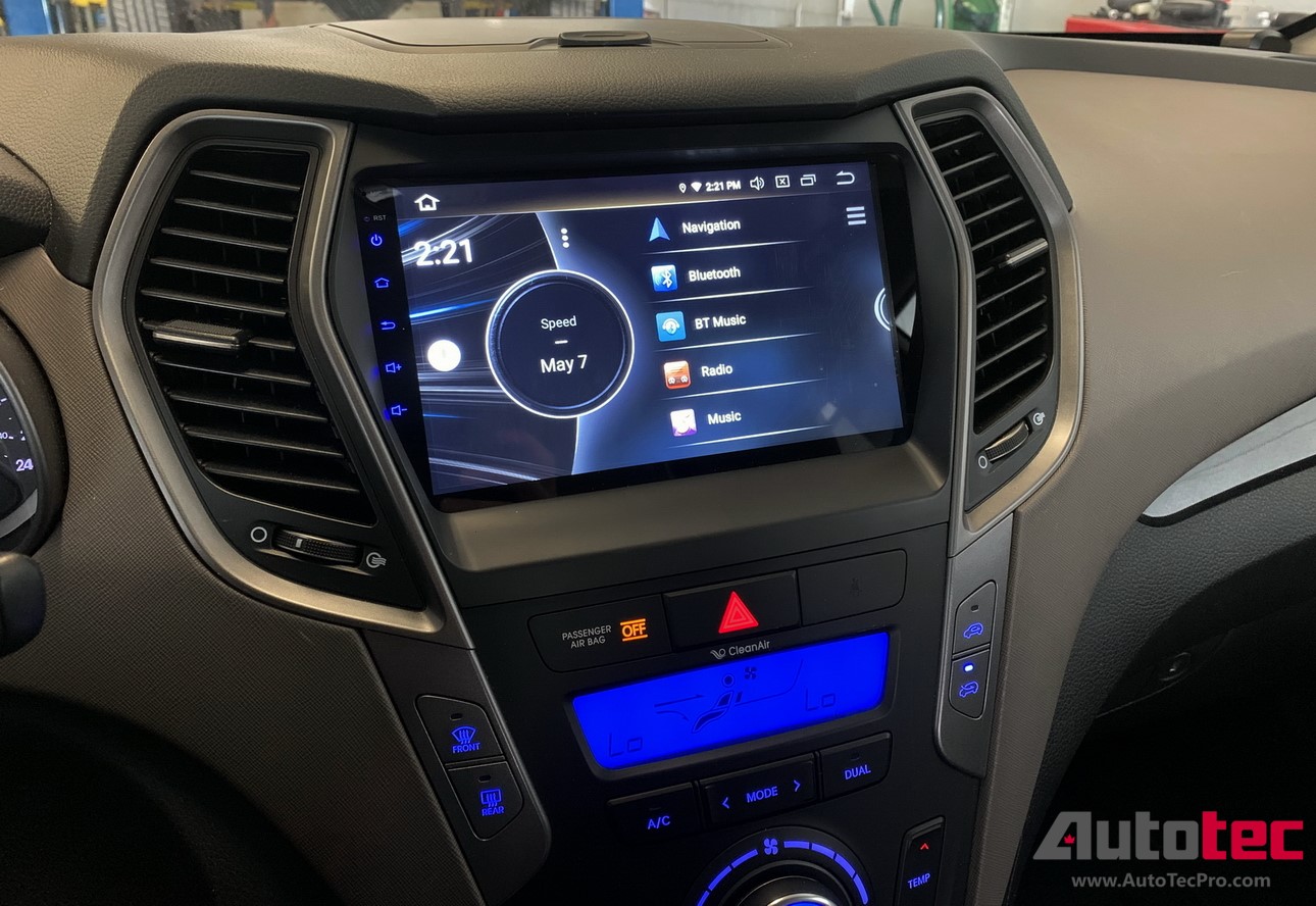 Hyundai Santa Fe / IX45 (2013 – 2018) OEM FIT HD Touch-Screen Android Navigation System | Android 13 | GPS | BT | Wifi | CarPlay | Android Auto | 4G LTE