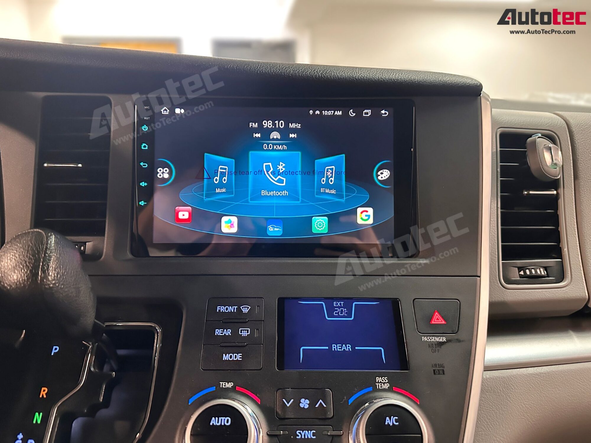 Toyota Sienna (2015 – 2020) 9″ HD Touch-Screen Android Navigation System | Android 13 | GPS | BT | WiFi | CarPlay