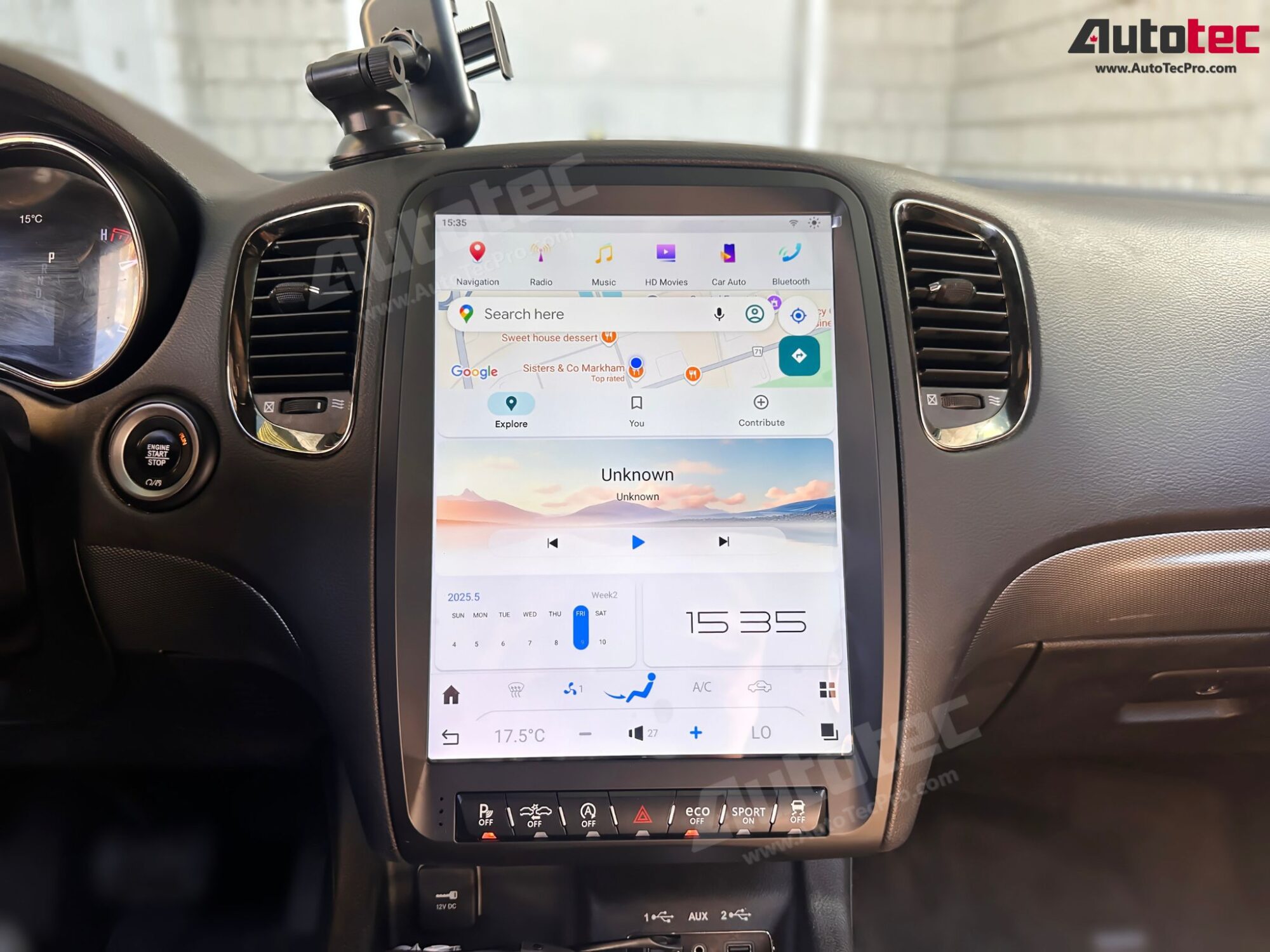 Dodge Durango (2011 – 2013) 13.8″ IPS HD Touch-Screen Android Navigation System | Android 13 | GPS | BT | Wifi | CarPlay | Android Auto | 4G LTE