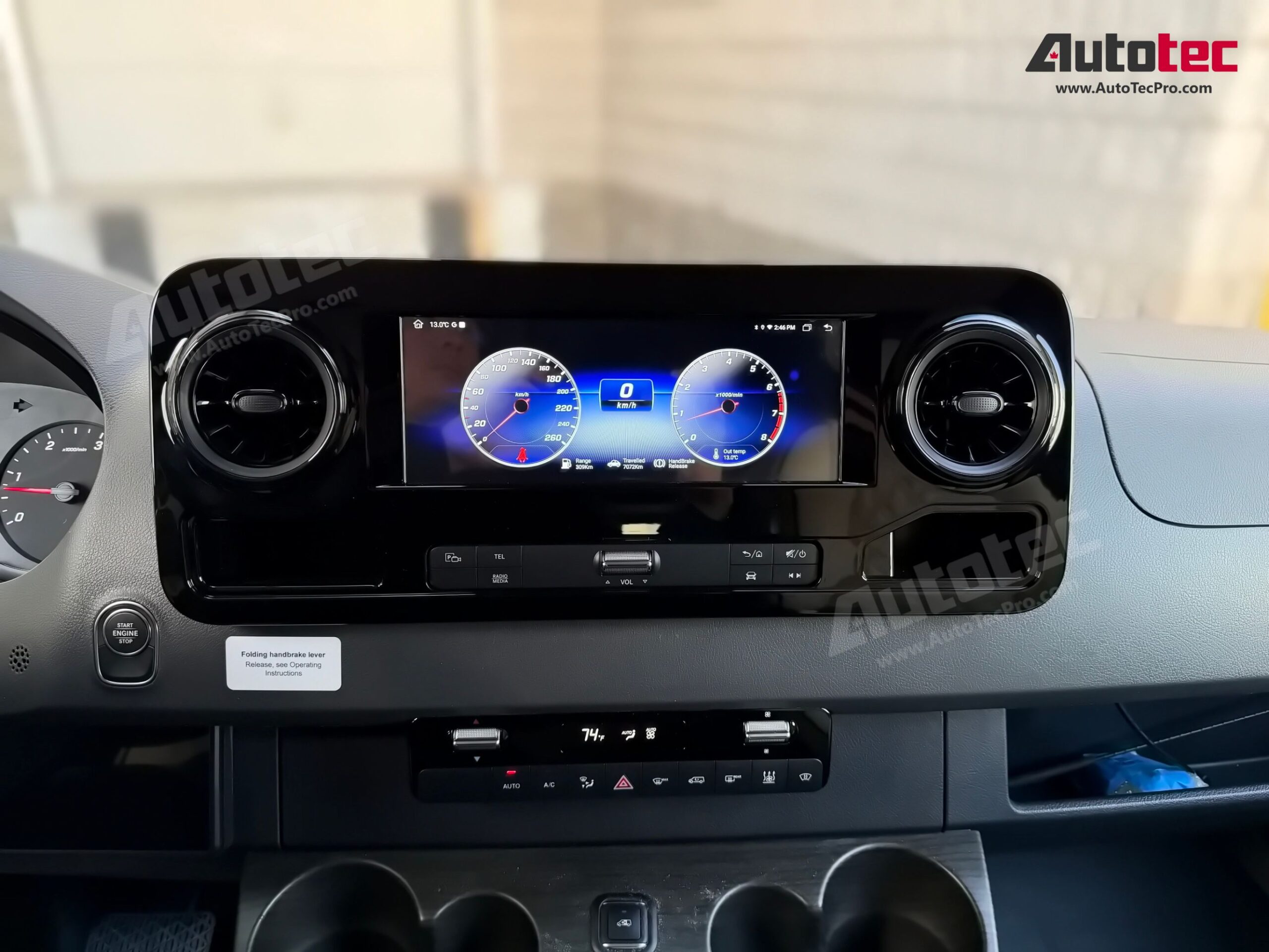 Mercedes-Benz Sprinter (2019 – 2024) Hi-Spec Direct-Fit 10.25″ HD Touch-Screen Android Navigation System | Android 13 | GPS | BT | Wifi | CarPlay | Android Auto | Camera | 4G LTE