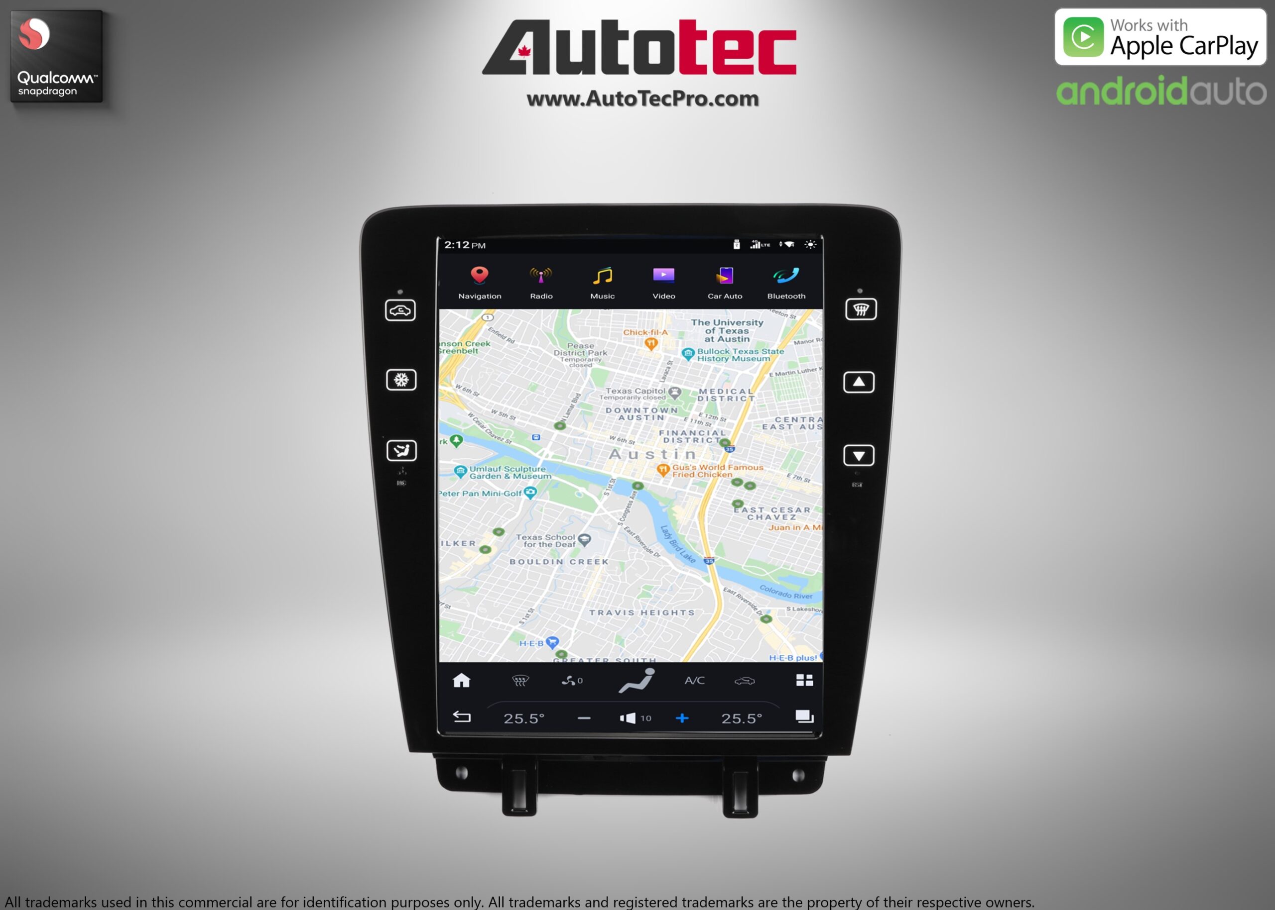 Ford Mustang (2010 – 2014)  12.1″ HD Touch-Screen Navigation & Infotainment System | Android 13 | GPS | BT | WiFi | Camera | CarPlay