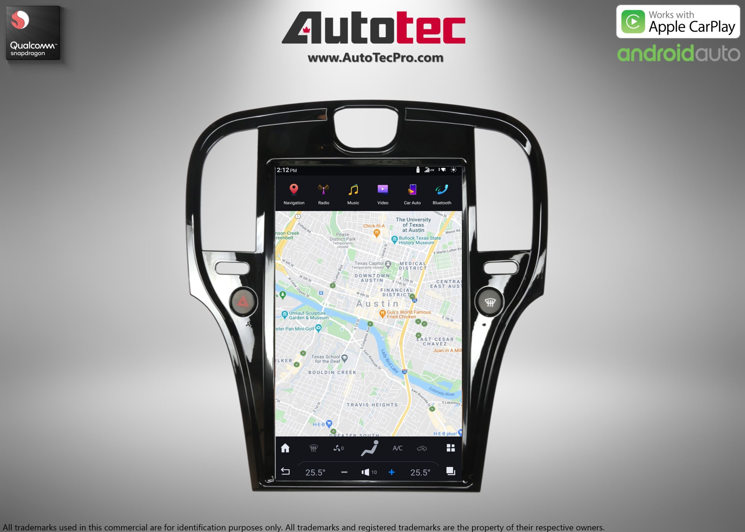 Chrysler 300 300c 300s (2011 – 2023) 14.4″ IPS QHD 2K Touch-Screen Android Navigation System | Android 13 | GPS | BT | Wifi | CarPlay | Android Auto | 4G LTE