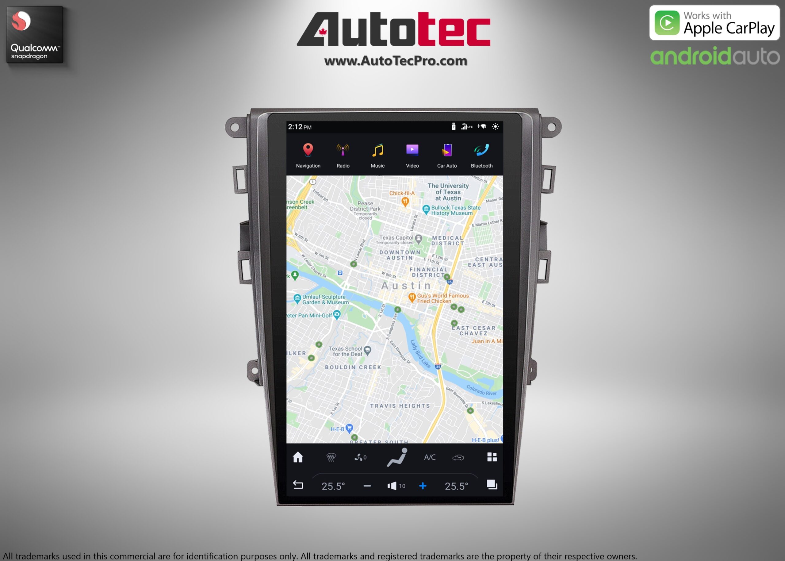 Ford Fusion (2013 – 2020) 13.6″ IPS HD Touch-Screen Android Navigation System | Android 13 | GPS | BT | Wifi | CarPlay | SYNC | 4G LTE