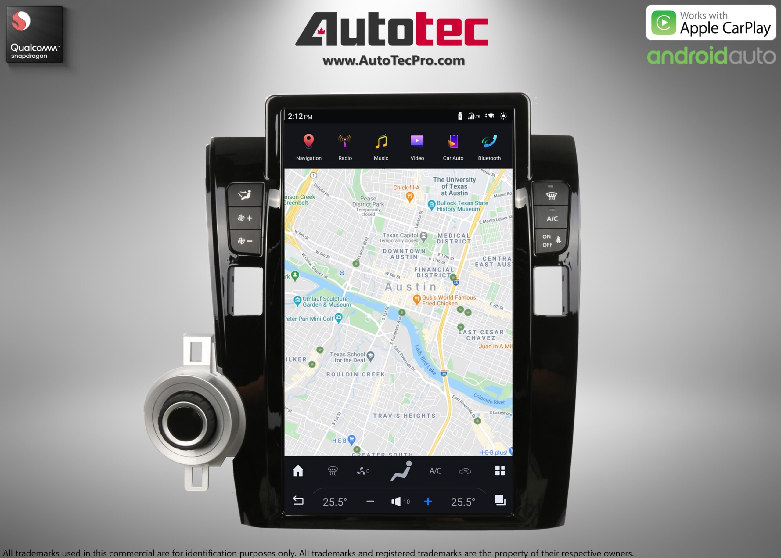 Toyota Tundra (2007 – 2013) 13.6″ HD Touch-Screen Navigation & Infotainment System | Android 13 | GPS | BT | WiFi | Camera | CarPlay