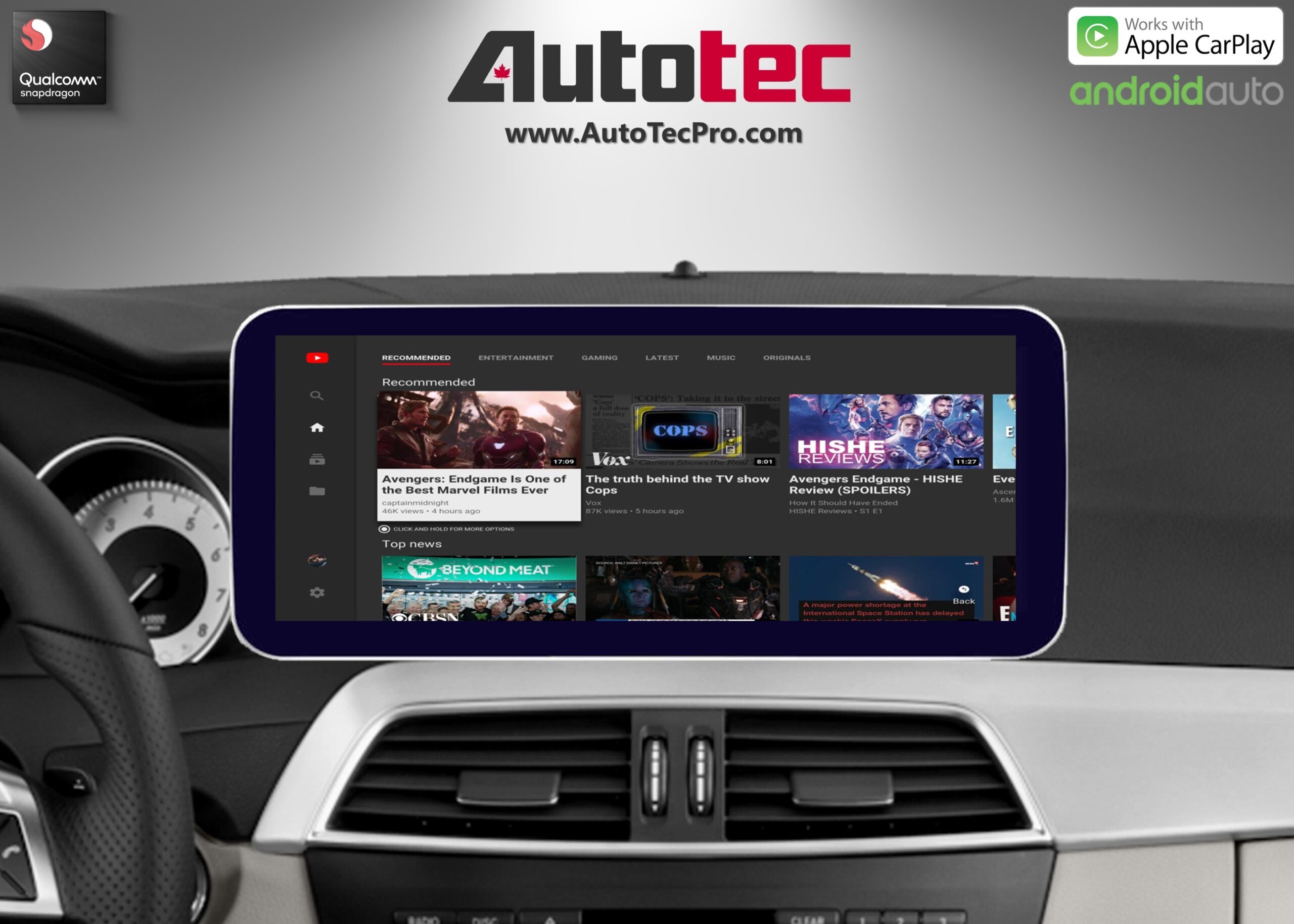 Mercedes-Benz C-Class (2012-2014 | W204 | NTG 4.5) Direct-Fit 10.25″ / 12.3″ HD IPS Touch-Screen Android Navigation System | Android 14 | GPS | BT | Wifi | 4G LTE | CarPlay