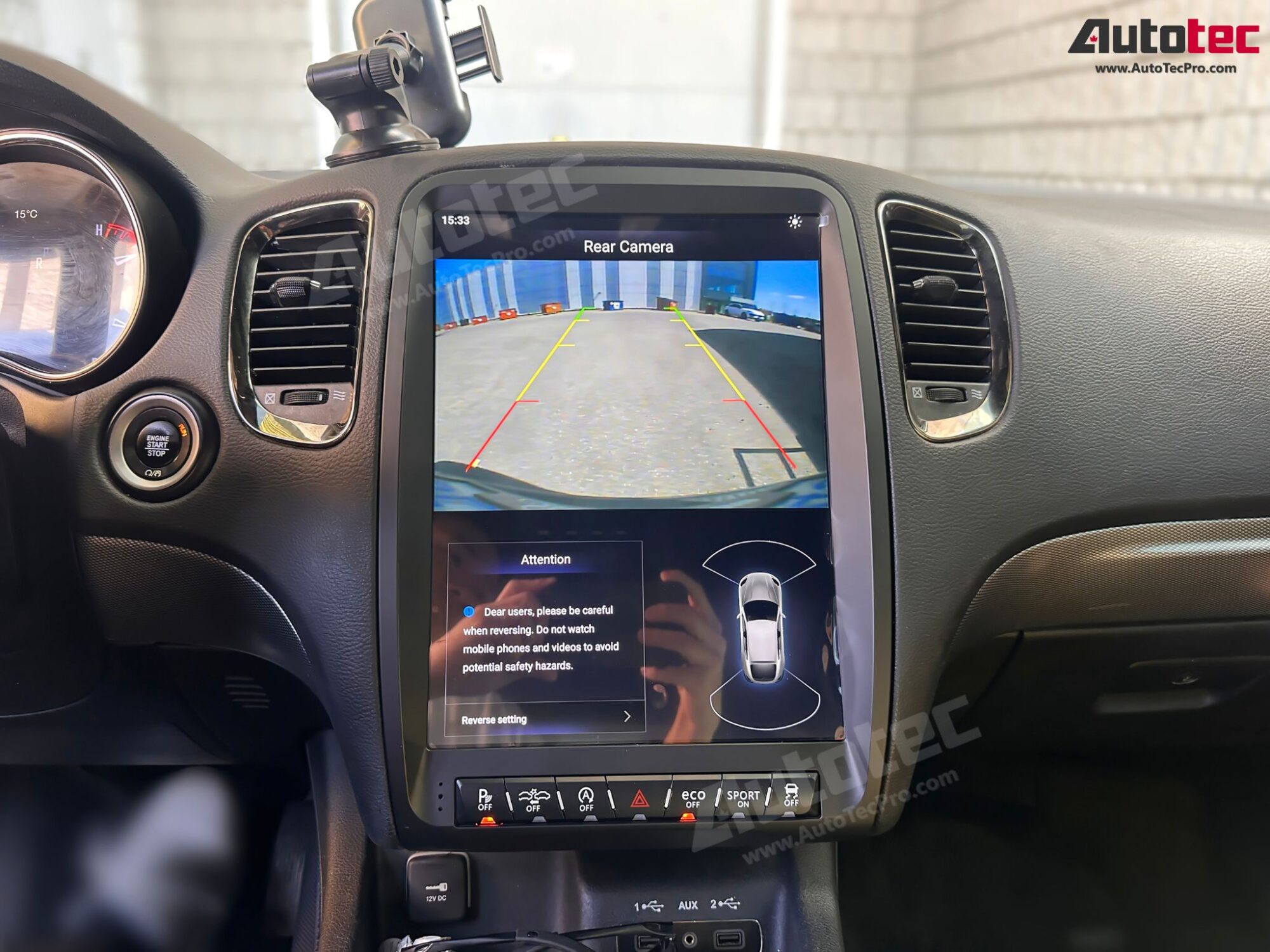 Dodge Durango (2011 – 2013) 13.8″ IPS HD Touch-Screen Android Navigation System | Android 13 | GPS | BT | Wifi | CarPlay | Android Auto | 4G LTE