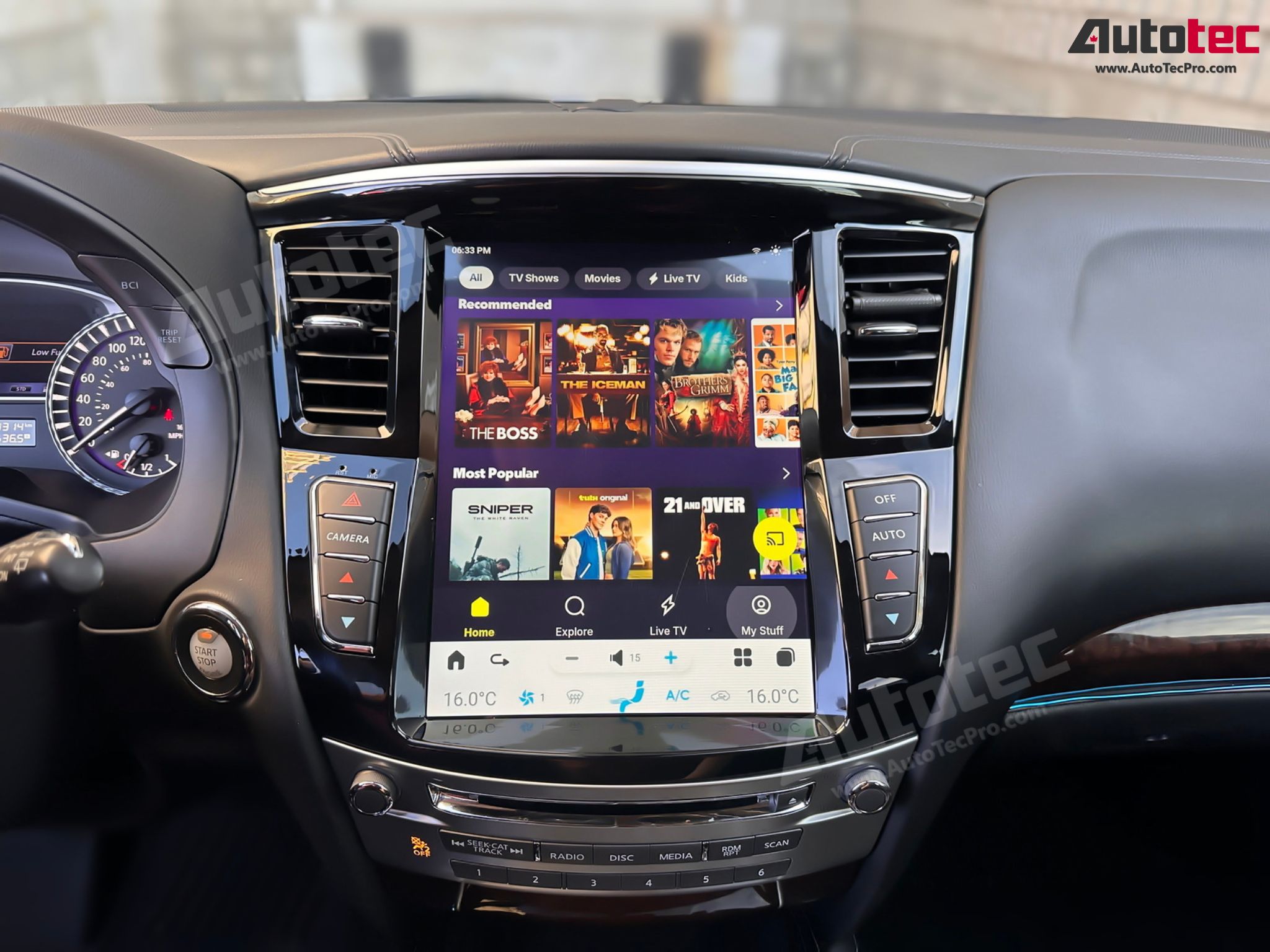 Infiniti QX60 / JX35 (2013 – 2020) 12.1” HD IPS Touch-Screen Navigation & Infotainment System | Android 13 | GPS | BT | Wifi | CarPlay | Android Auto | 4G LTE