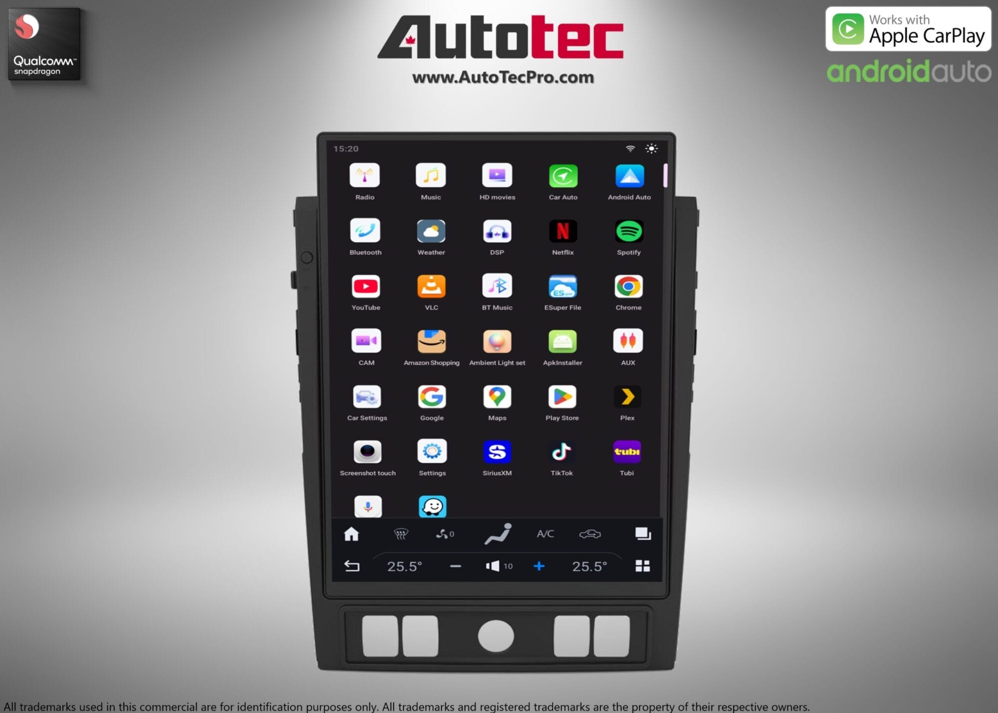 Nissan Titan (2020 – 2025) 15.6″ HD IPS Touch-Screen Navigation & Infotainment System | Android 13 | GPS | BT | Wifi | CarPlay | DSP | 4G LTE