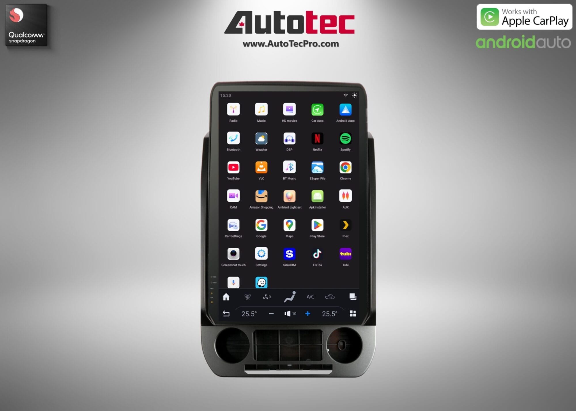 Ford F150 F250 F350 F450 (2015 – 2021) 17″ IPS HD Touch-Screen Navigation & Infotainment System | Android 13 | GPS | BT | Wifi | CarPlay | SYNC | 4G LTE