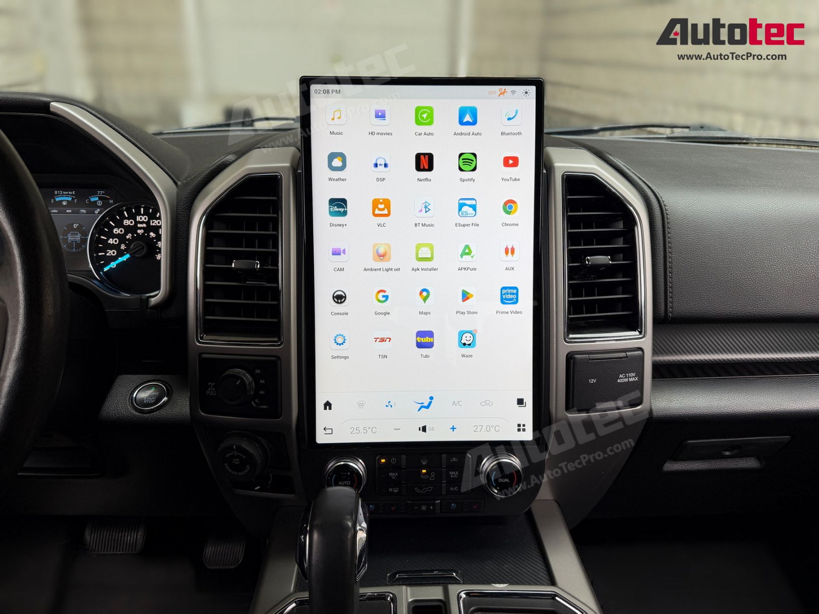 Ford F150 F250 F350 F450 (2015 – 2021) 17″ IPS HD Touch-Screen Navigation & Infotainment System | Android 13 | GPS | BT | Wifi | CarPlay | SYNC | 4G LTE