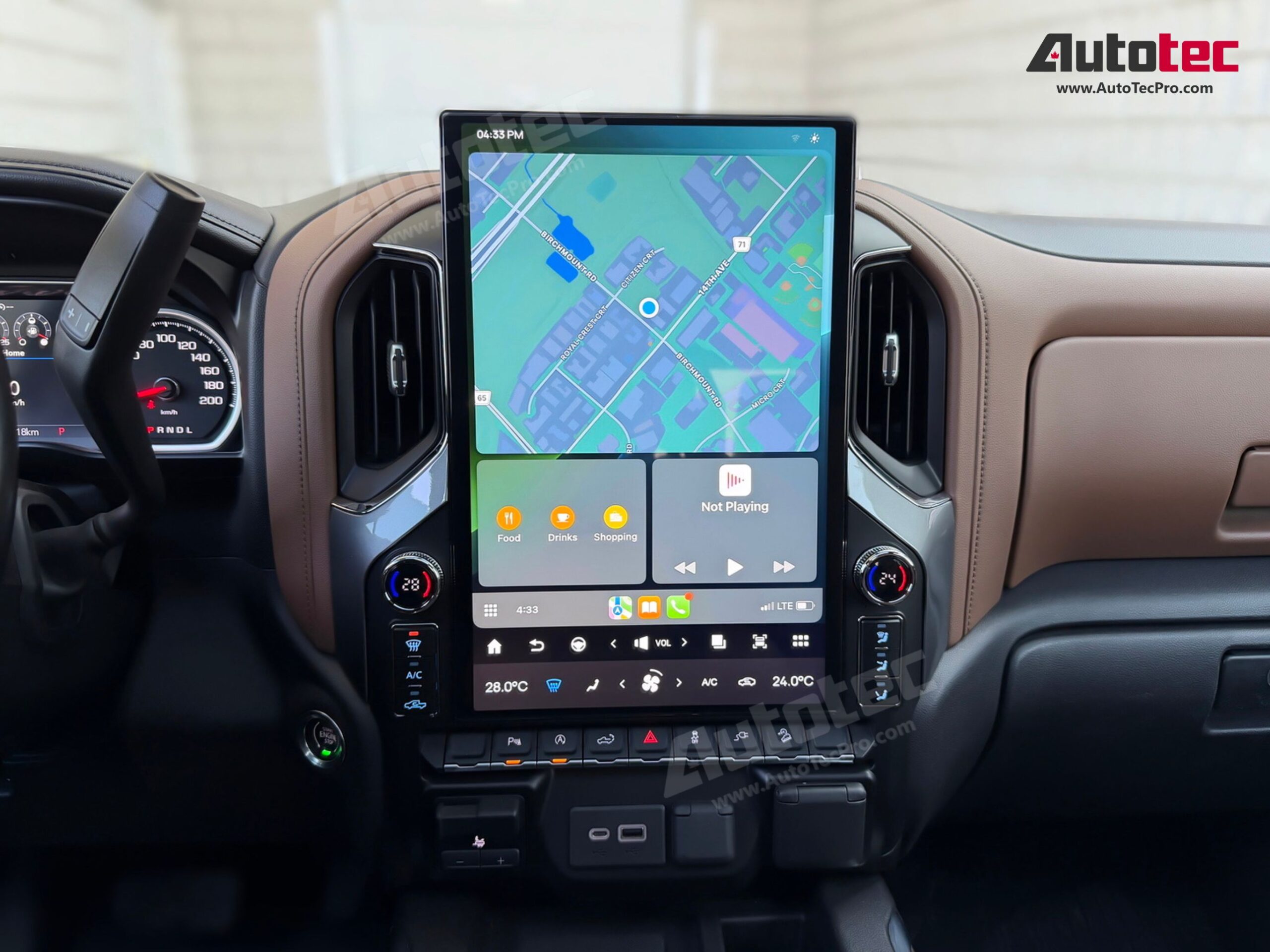 Chevrolet Silverado / GMC Sierra (2019 – 2026) 17.2″ IPS HD Touch-Screen Navigation & Infotainment System | Android 14 | GPS | BT | Wifi | CarPlay | Onstar | 4G LTE