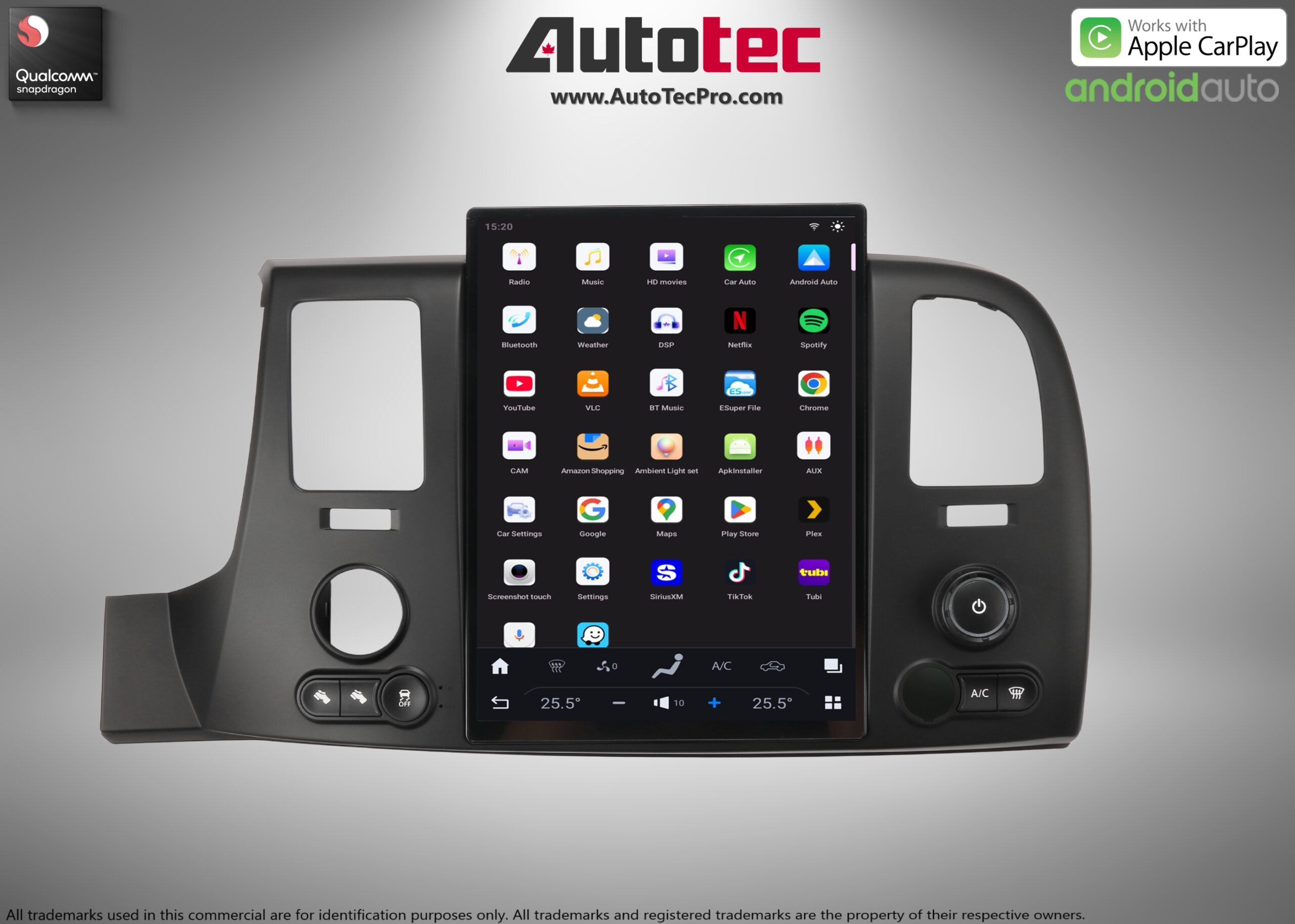 Chevrolet Silverado / GMC Sierra (2007 – 2013) 13.8″ HD Touch-Screen Navigation & Infotainment System | Android 13 | GPS | BT | Wifi | CarPlay | 4G LTE