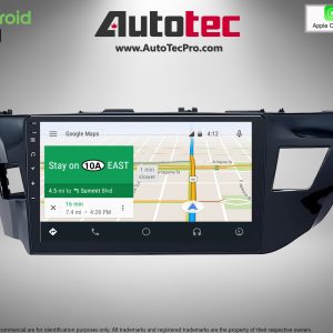Toyota Corolla (2014 – 2016) 10.1″ HD Touch-Screen Android Navigation System | Android 13 | GPS | BT | WiFi | Camera | CarPlay