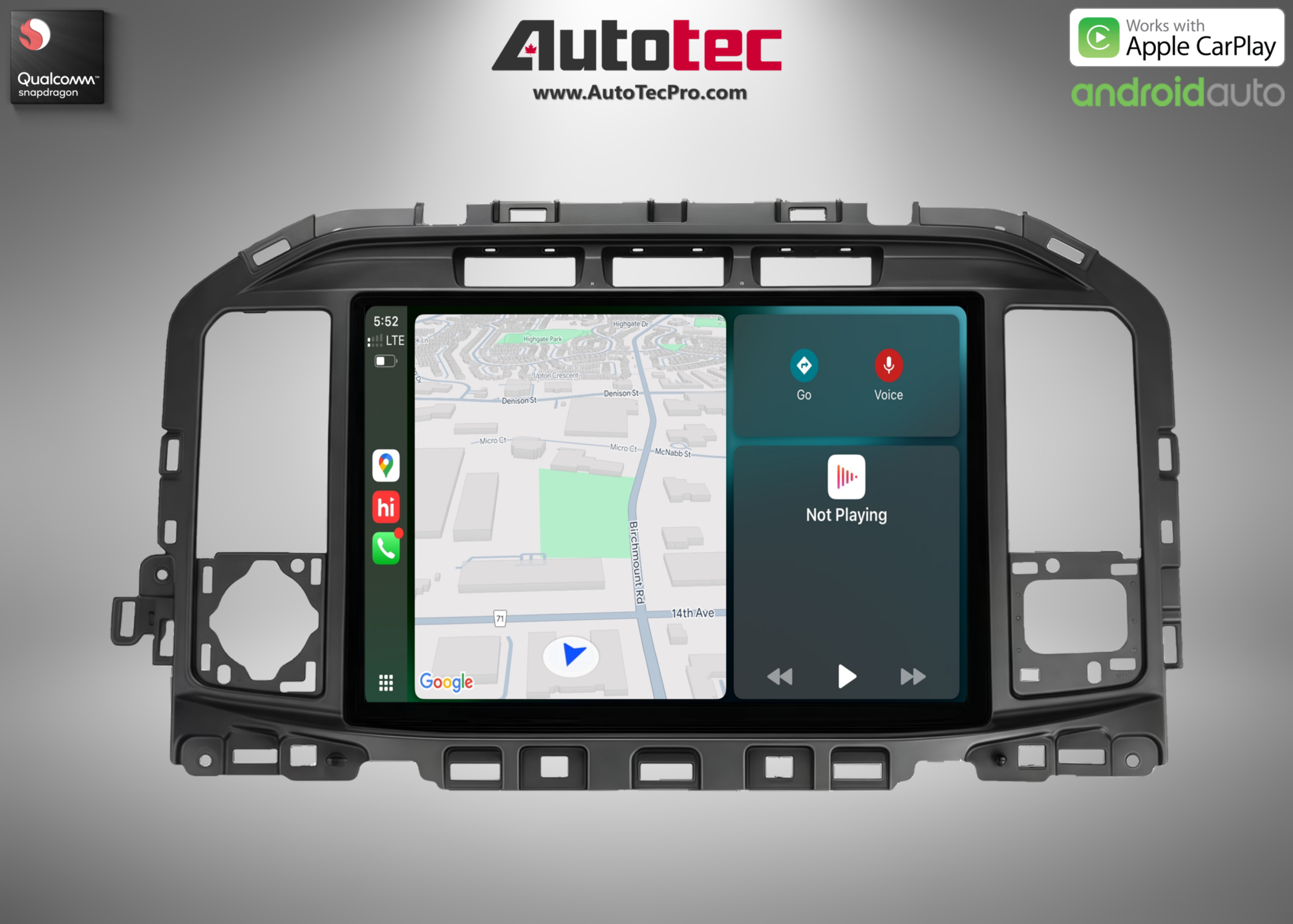 Ford F150 F250 F350 F450 F650 (2021 – 2026) 13.2″ IPS 2K QHD Touch-Screen Navigation & Infotainment System | Android 13 | GPS | BT | Wifi | CarPlay | SYNC 4 | 4G LTE