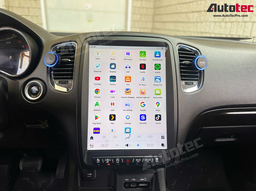 Dodge Durango (2014 – 2020) 13.8″ IPS HD Touch-Screen Android Navigation System | Android 13 | GPS | BT | Wifi | CarPlay | Android Auto | 4G LTE