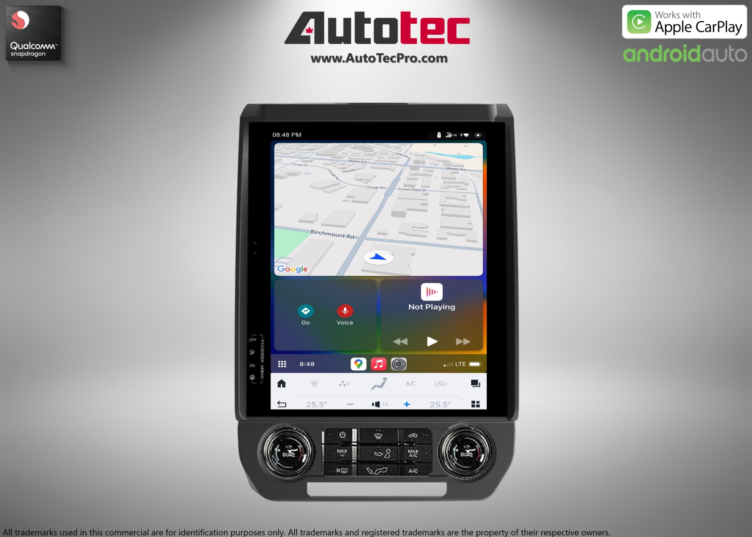 Ford F250 | F350 | F450 (2017 – 2022)  12.1″ IPS Touch-Screen Android Navigation System | Android 13 | GPS | BT | Wifi | CarPlay | SYNC | 4G LTE