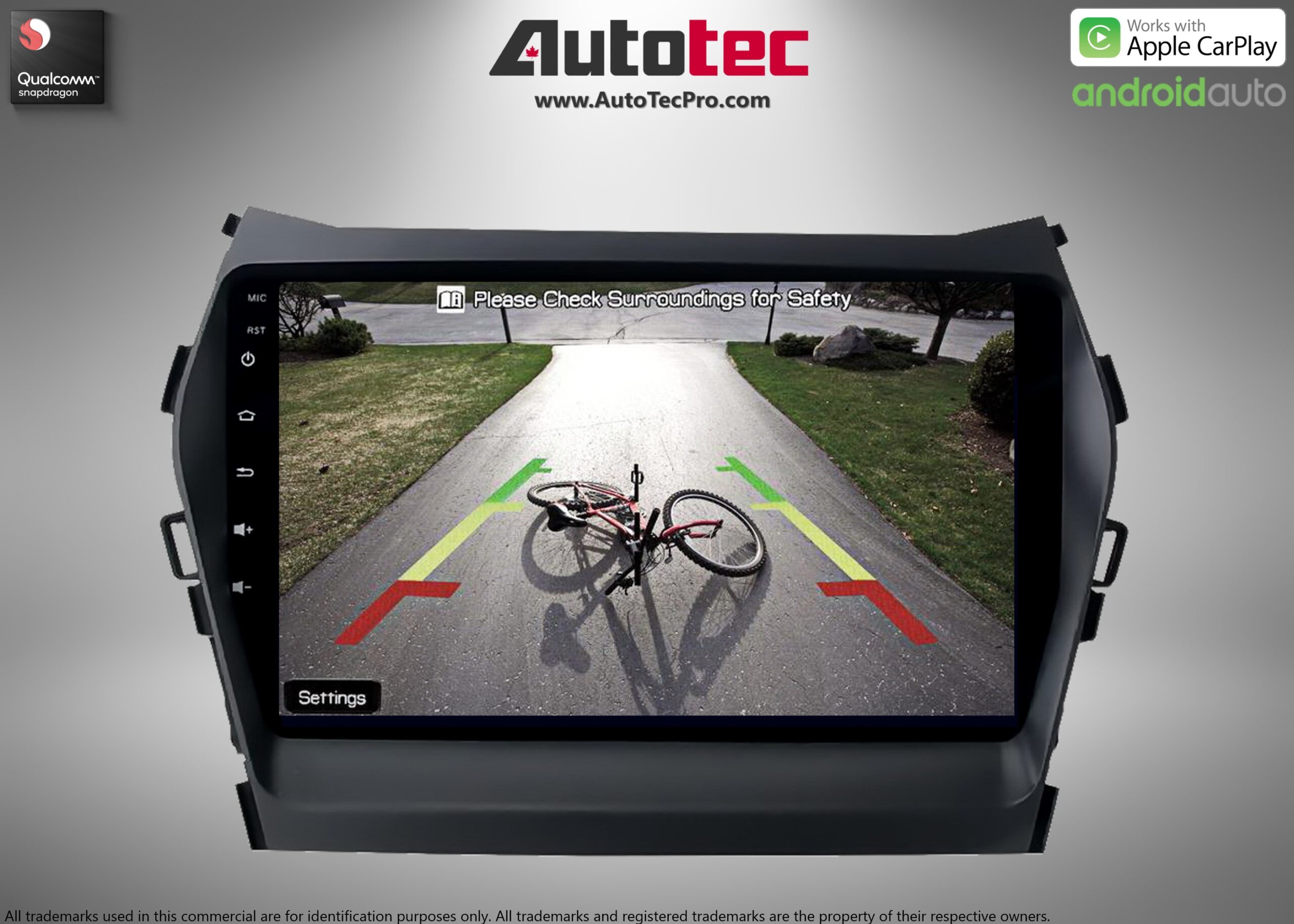 Hyundai Santa Fe / IX45 (2013 – 2018) OEM FIT HD Touch-Screen Android Navigation System | Android 13 | GPS | BT | Wifi | CarPlay | Android Auto | 4G LTE