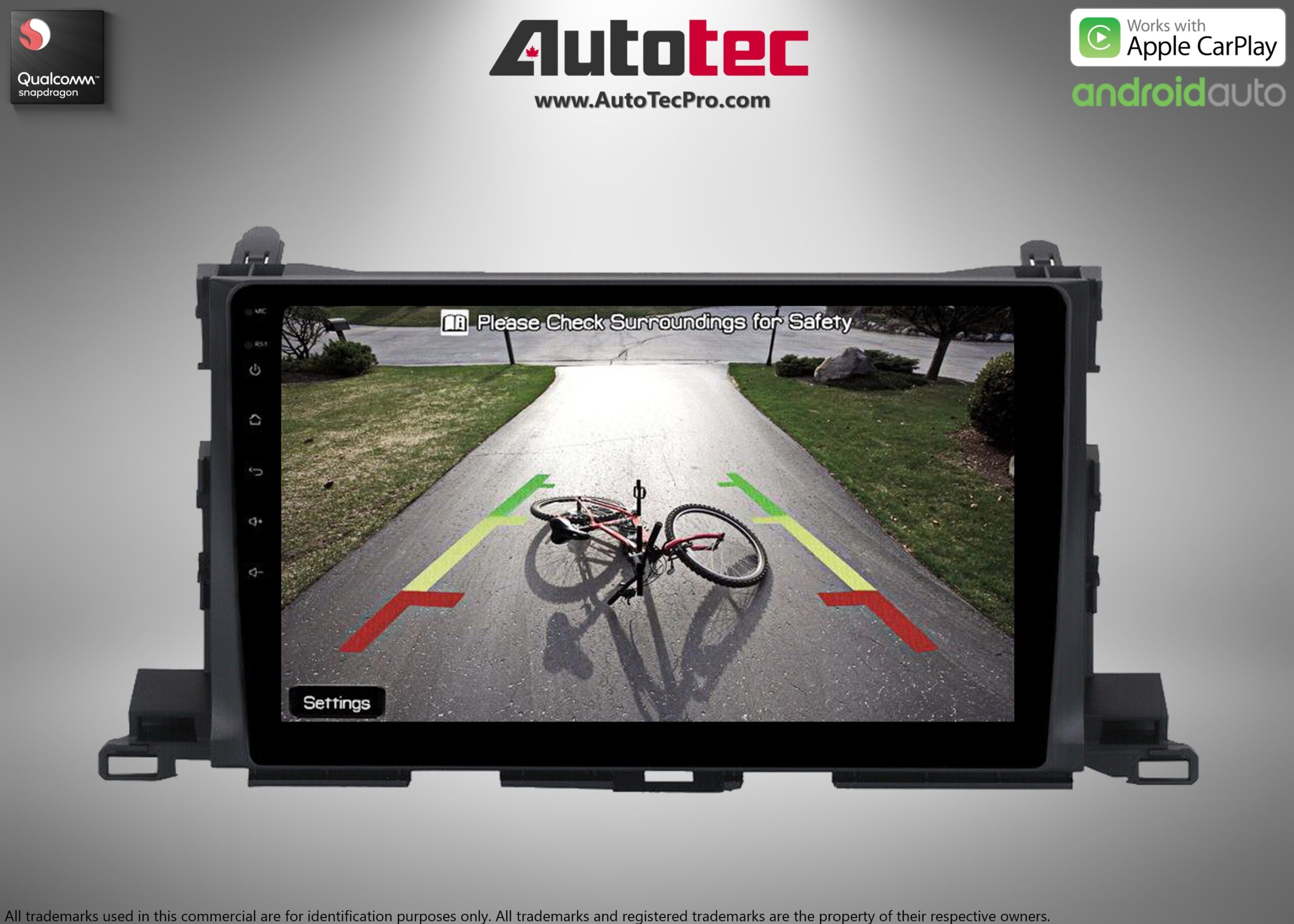 Toyota Highlander (2014 – 2019) 10.2″ HD Touch-Screen Android Navigation System | Android 13 | GPS | BT | WiFi | Camera | CarPlay