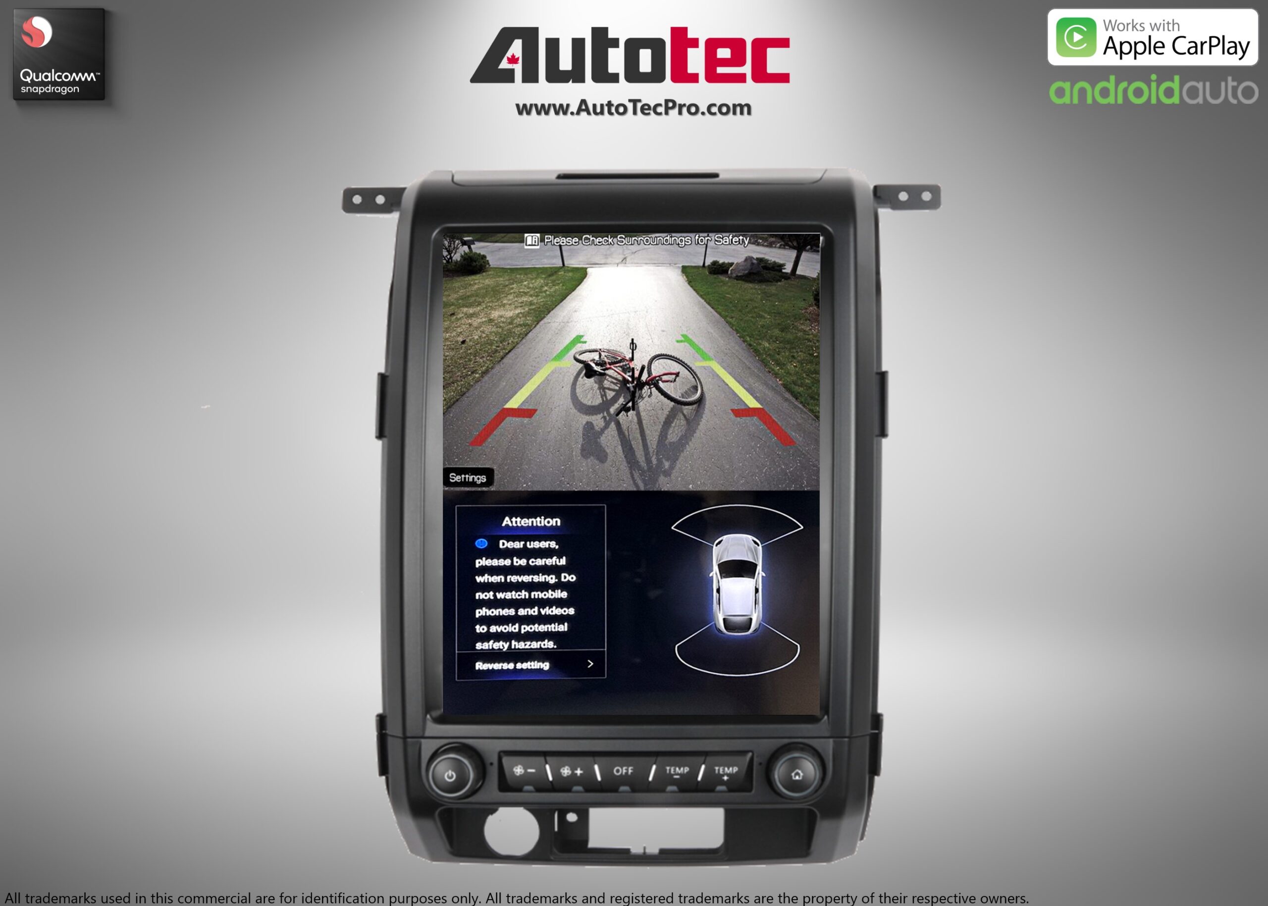 Ford F150 (2009 – 2014)  12.1″ IPS HD Touch-Screen Android Navigation System | Android 13 | GPS | BT | Wifi | CarPlay | Android Auto | 4G LTE