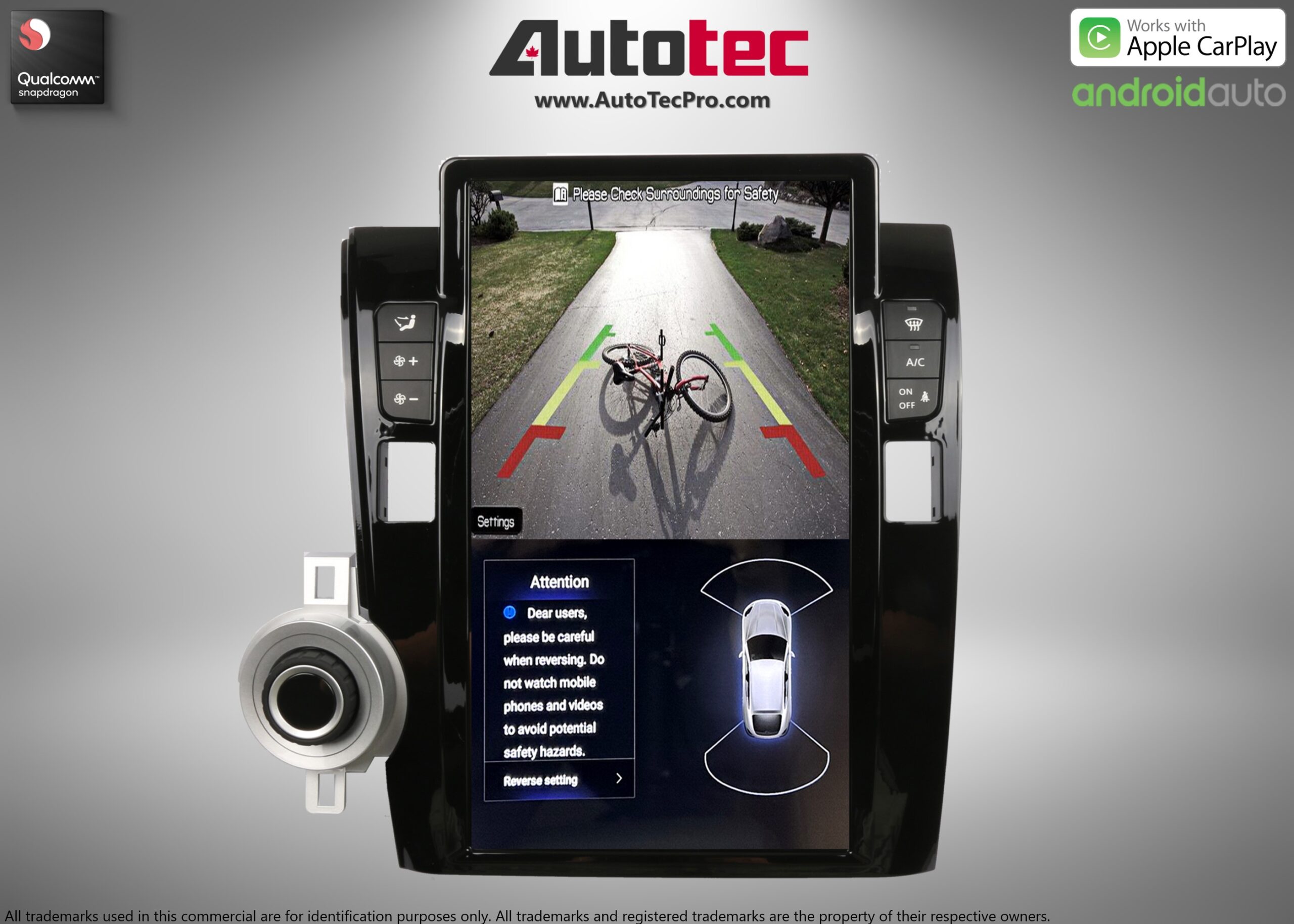 Toyota Tundra (2007 – 2013) 13.6″ HD Touch-Screen Navigation & Infotainment System | Android 13 | GPS | BT | WiFi | Camera | CarPlay