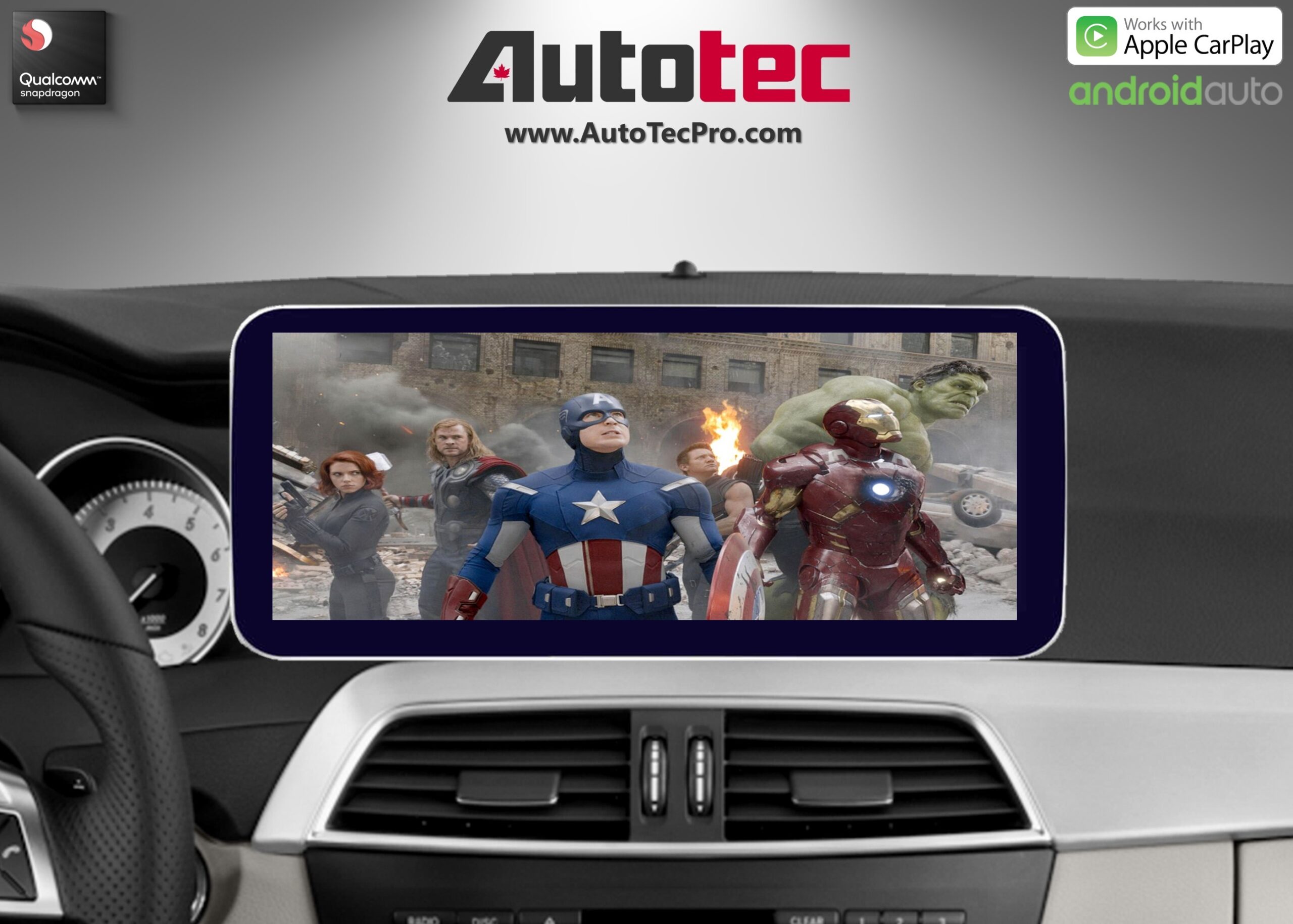 Mercedes-Benz C-Class (2012-2014 | W204 | NTG 4.5) Direct-Fit 10.25″ / 12.3″ HD IPS Touch-Screen Android Navigation System | Android 14 | GPS | BT | Wifi | 4G LTE | CarPlay