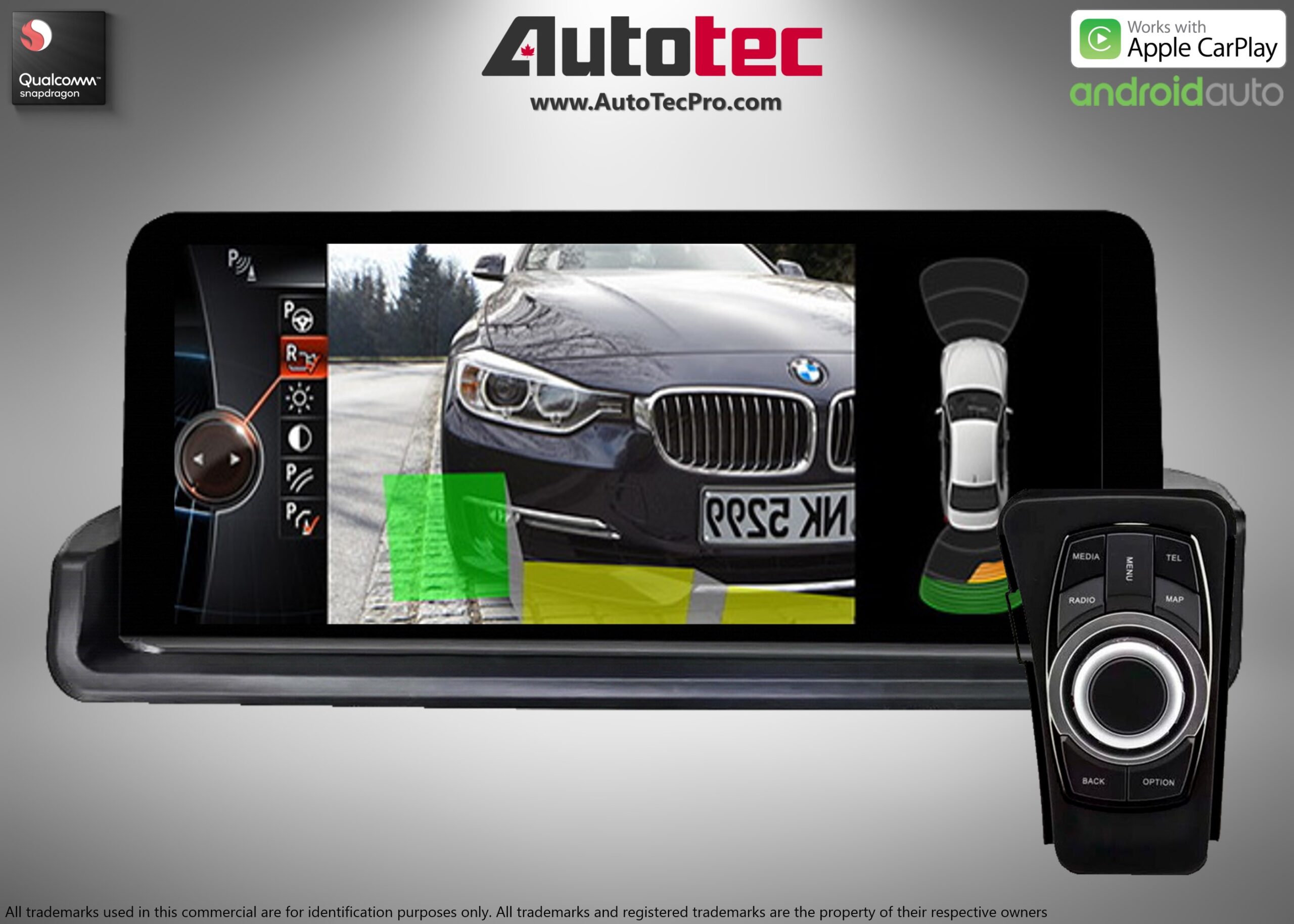 BMW 3 Series (2006 – 2012)  E90 / E91 / E92 OEM FIT 10.25″ /12.5″ HD Touch-Screen Android Navigation System | Android 14 | GPS | BT | Wifi | Camera | CarPlay