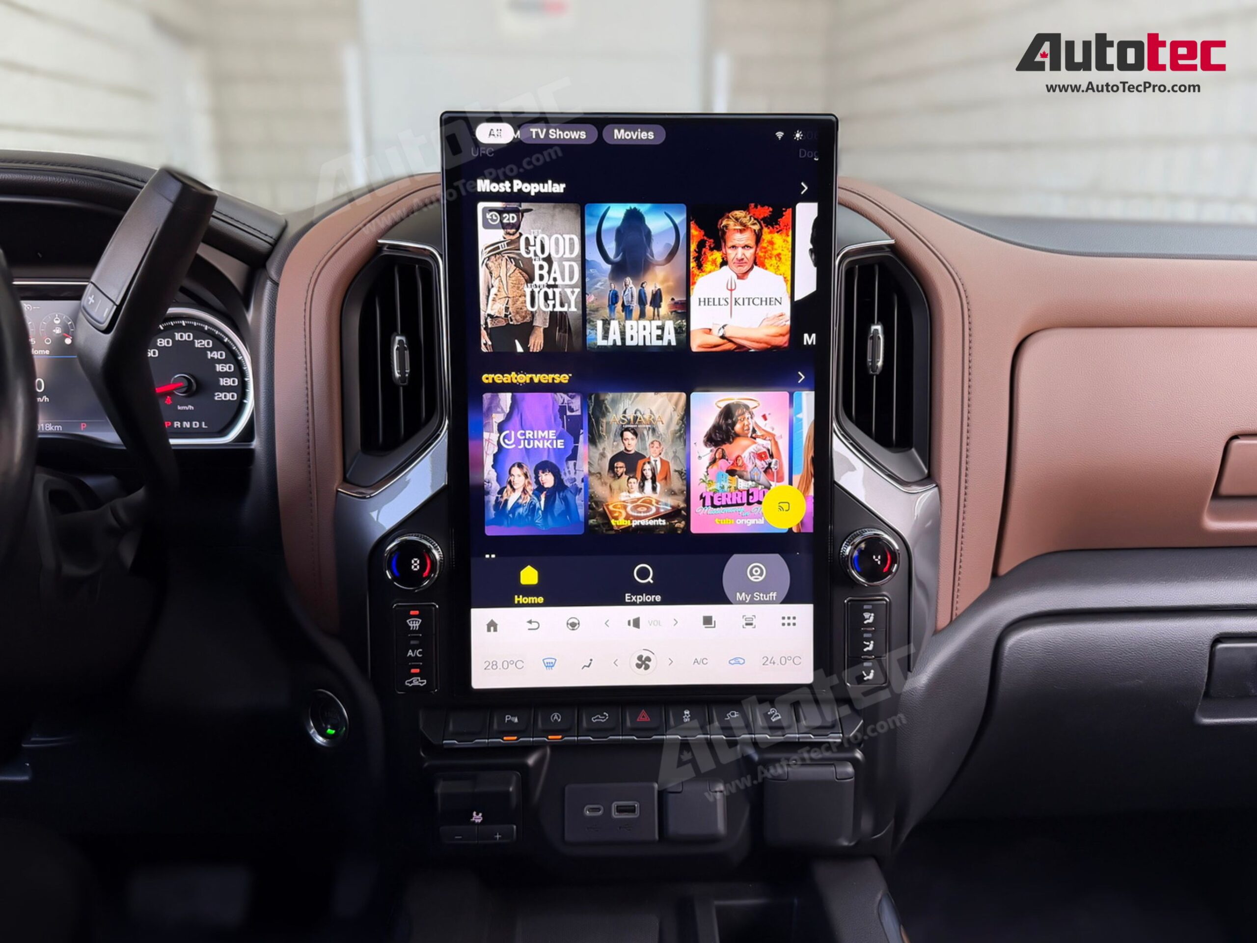 Chevrolet Silverado / GMC Sierra (2019 – 2026) 17.2″ IPS HD Touch-Screen Navigation & Infotainment System | Android 14 | GPS | BT | Wifi | CarPlay | Onstar | 4G LTE