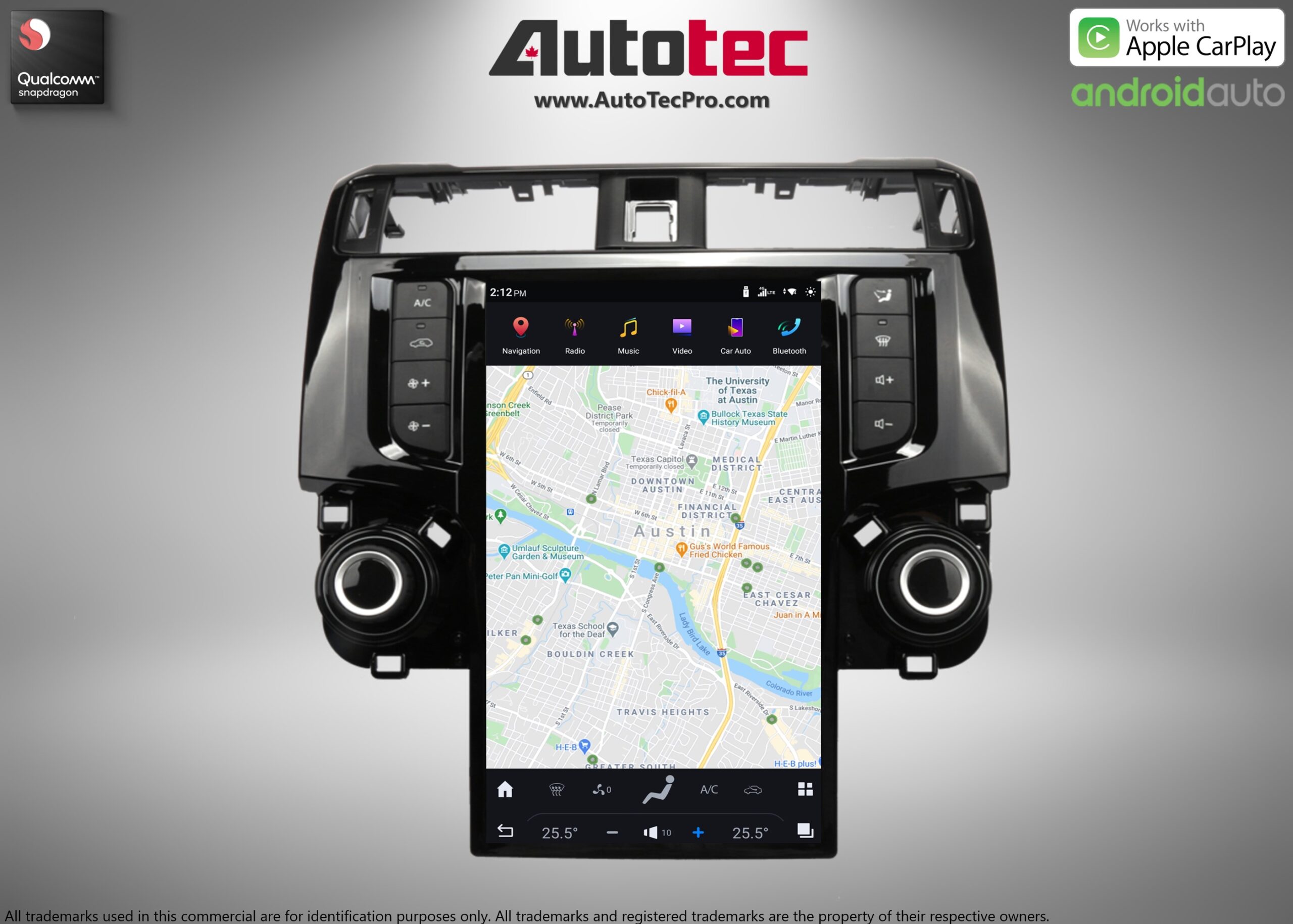 Toyota 4Runner (2009 – 2019) 13.6″ IPS HD Touch-Screen Navigation & Infotainment System | Android 13 | GPS | BT | Wifi | CarPlay