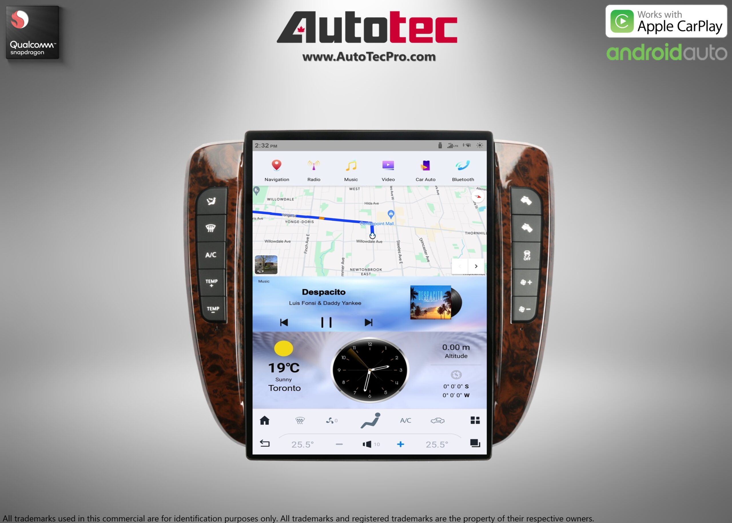 Chevrolet Tahoe / Suburban / Silverado / Avalanche / GMC Yukon / Sierra (2007 – 2014) 13.8″ IPS HD Touch-Screen Navigation & Infotainment System | Android 13 | GPS | BT | Wifi | CarPlay | Android Auto | 4G LTE
