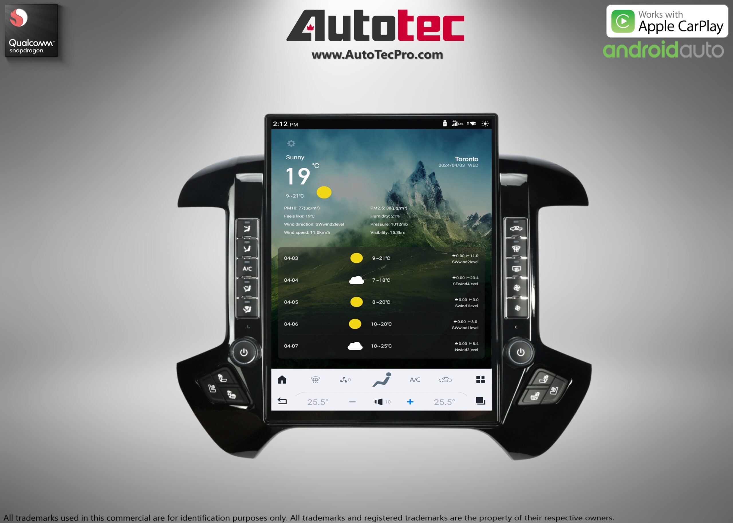 Chevrolet Silverado / GMC Sierra (2014 – 2019) 15.6″ IPS QHD 2K Touch-Screen Navigation & Infotainment System | Android 13 | GPS | BT | Wifi | CarPlay | Onstar | DSP | 4G LTE