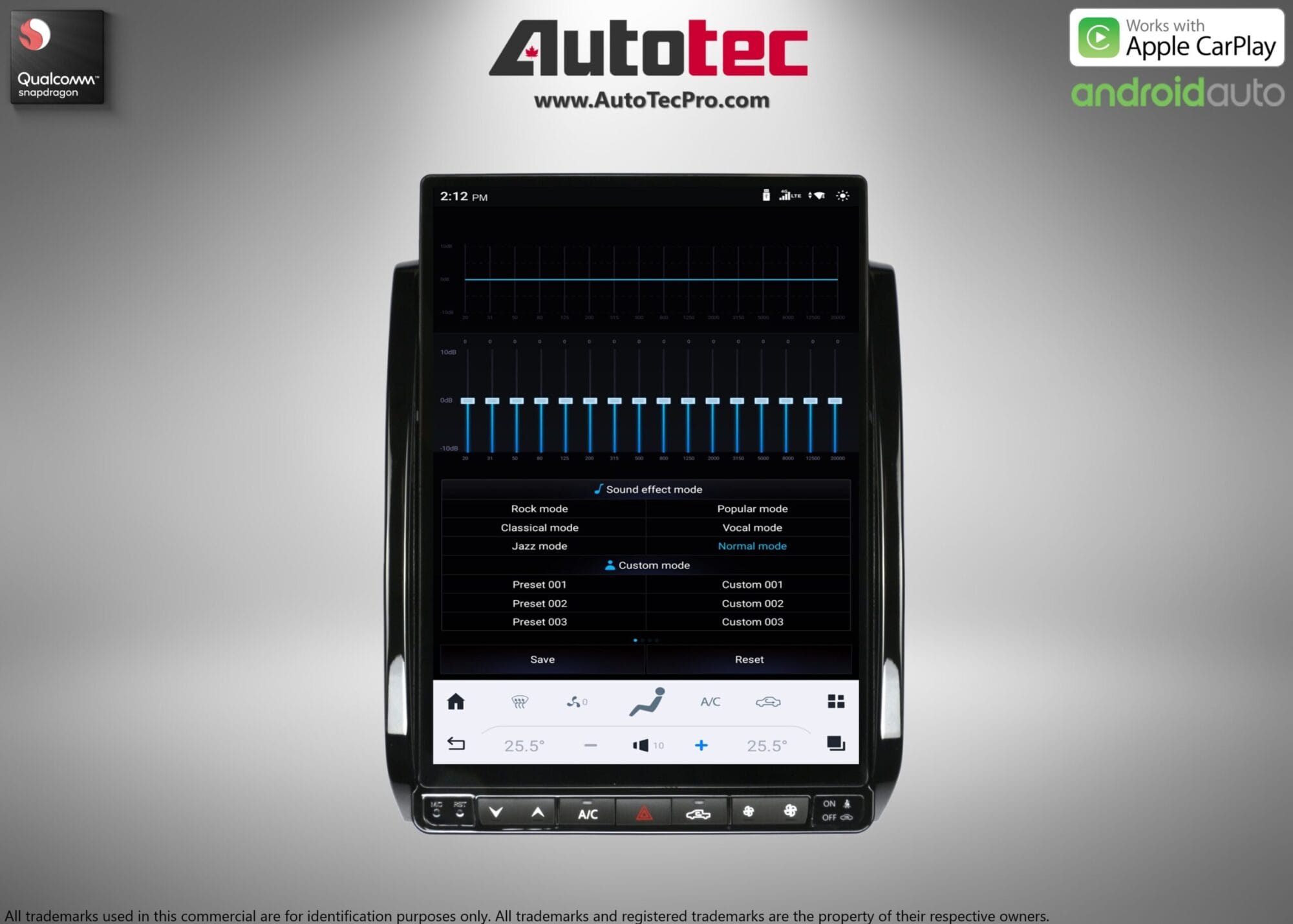 Toyota Tacoma (2005 – 2015) 13.8″ HD Touch-Screen Android Navigation System | Android 13 | GPS | BT | WiFi | Camera | CarPlay