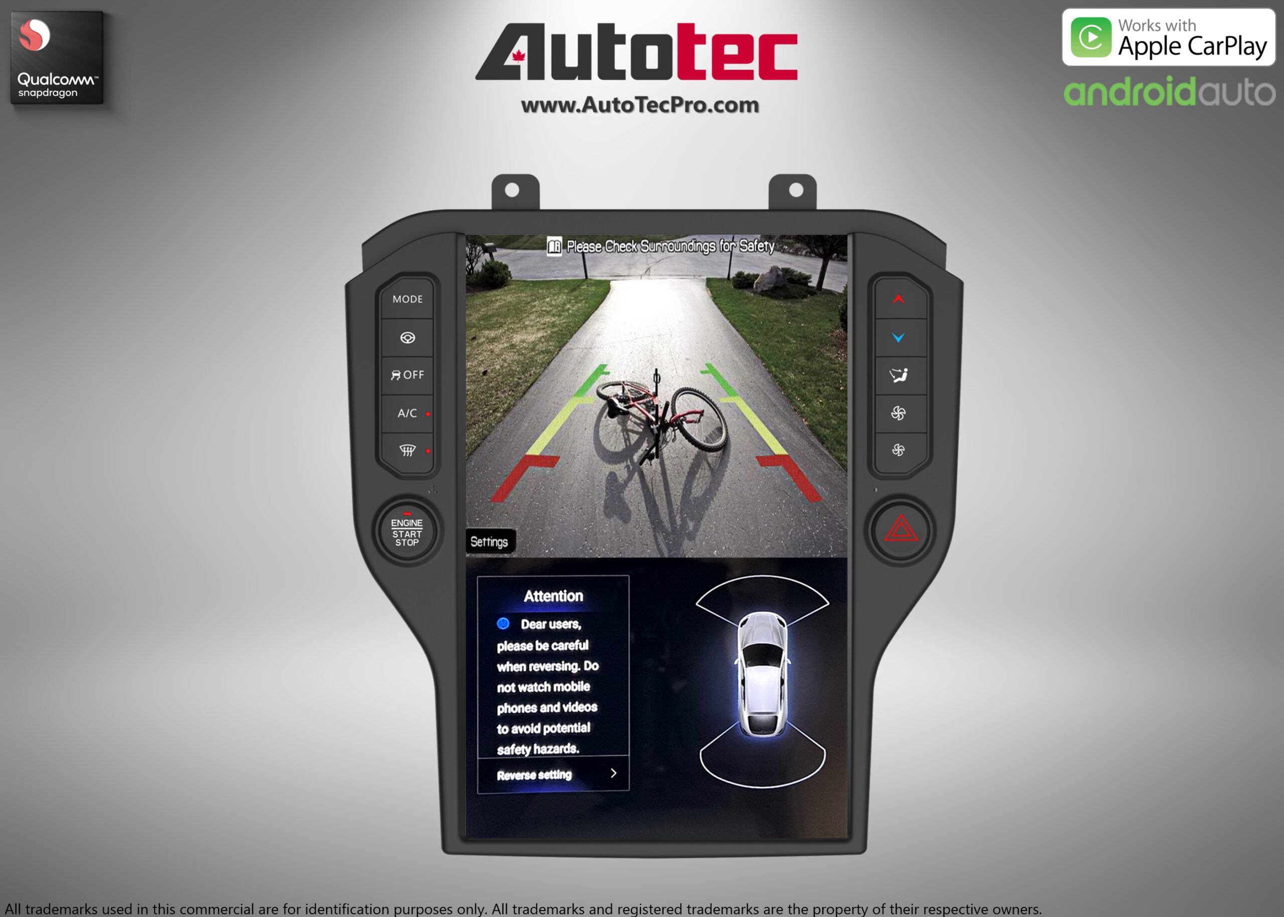 [Android 11] Ford Mustang (2015 – 2023) 14.4″ IPS QHD 2K Touch-Screen Android Navigation System