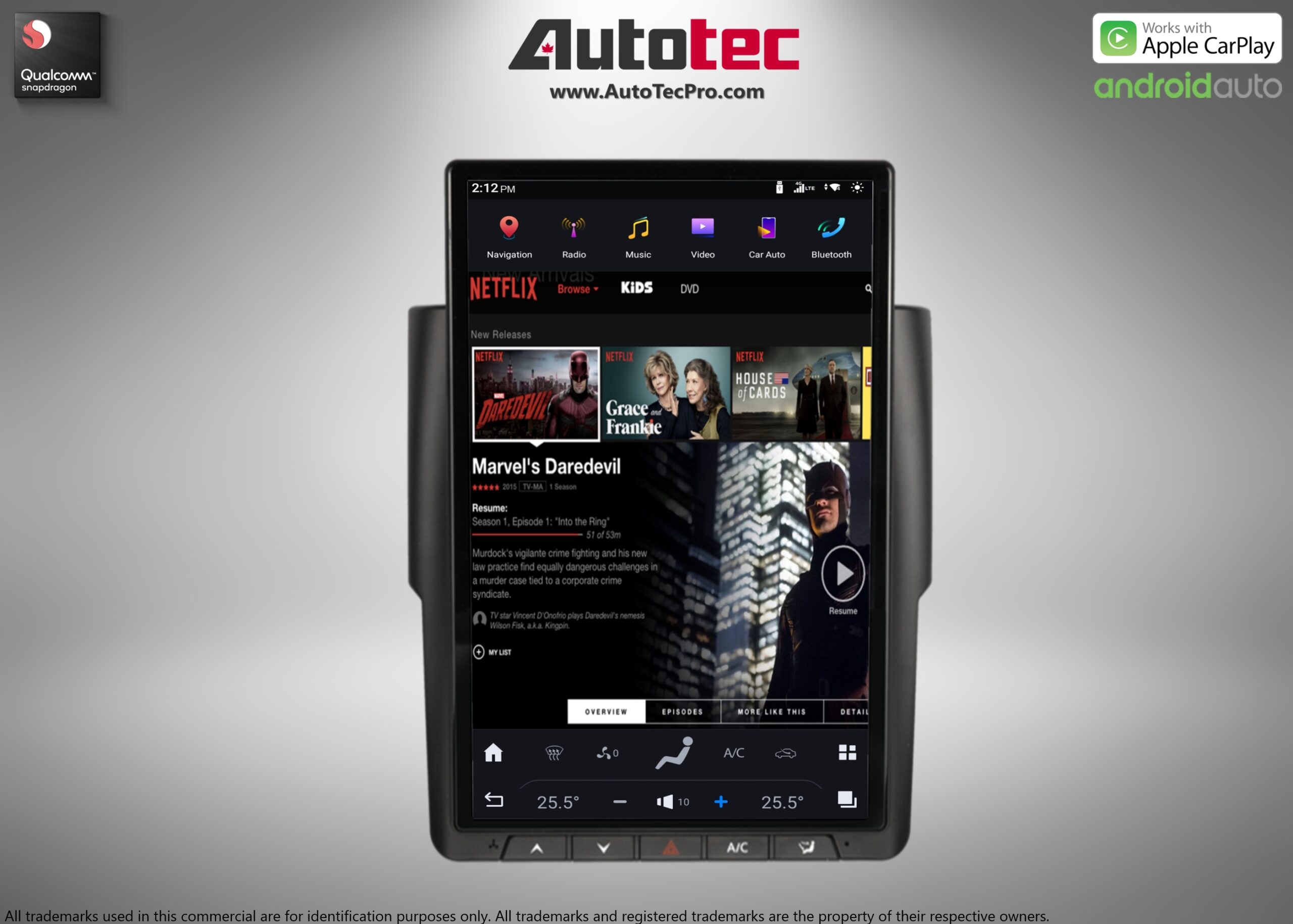 Dodge RAM (2013 – 2018) 14.4″ IPS QHD 2K Touch-Screen Android Navigation System | Android 13 | GPS | BT | Wifi | CarPlay | Android Auto | 4G LTE