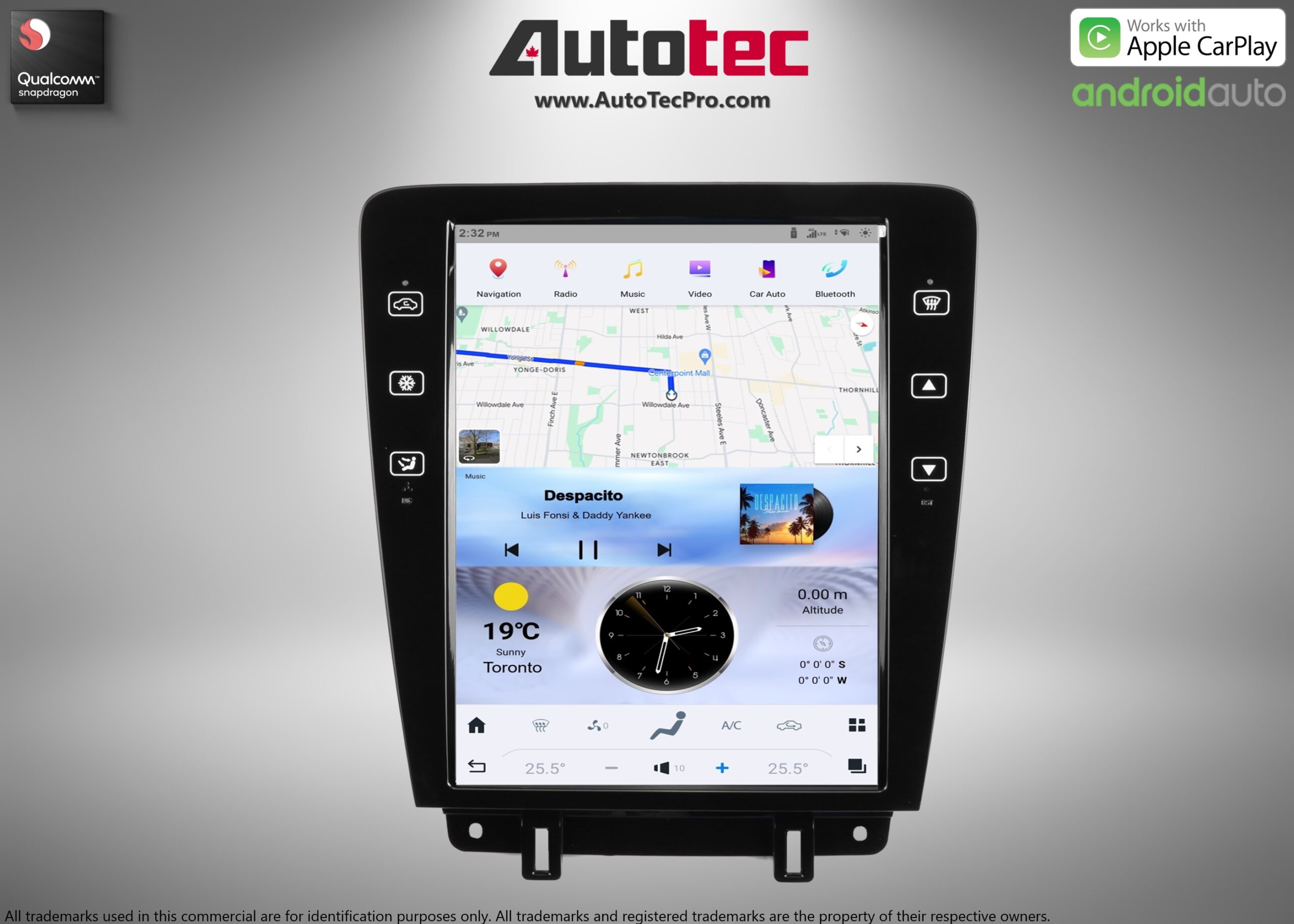 Ford Mustang (2010 – 2014)  12.1″ HD Touch-Screen Navigation & Infotainment System | Android 13 | GPS | BT | WiFi | Camera | CarPlay