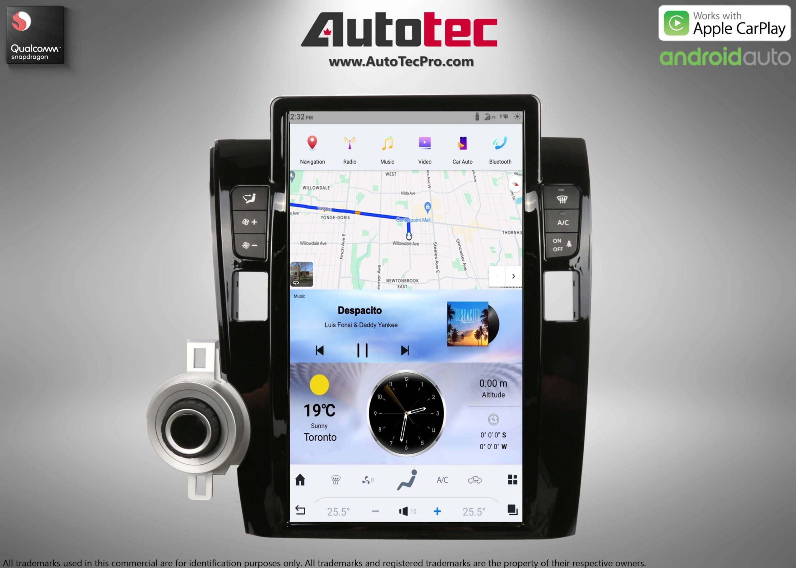 Toyota Tundra (2007 – 2013) 13.6″ HD Touch-Screen Navigation & Infotainment System | Android 13 | GPS | BT | WiFi | Camera | CarPlay