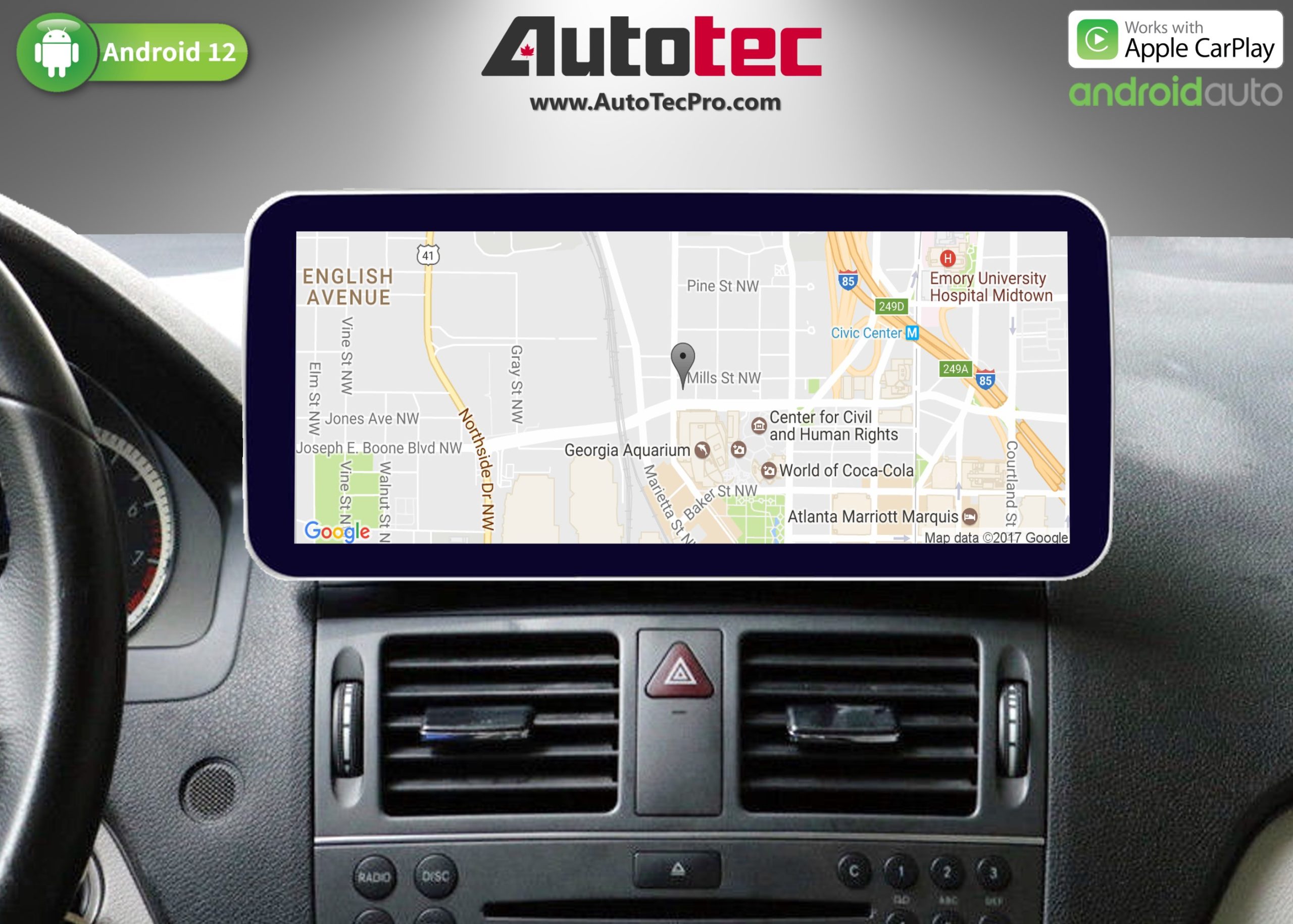 Autoradio Android Mercedes Clase C W204 2007-2011 8 GPS TDT