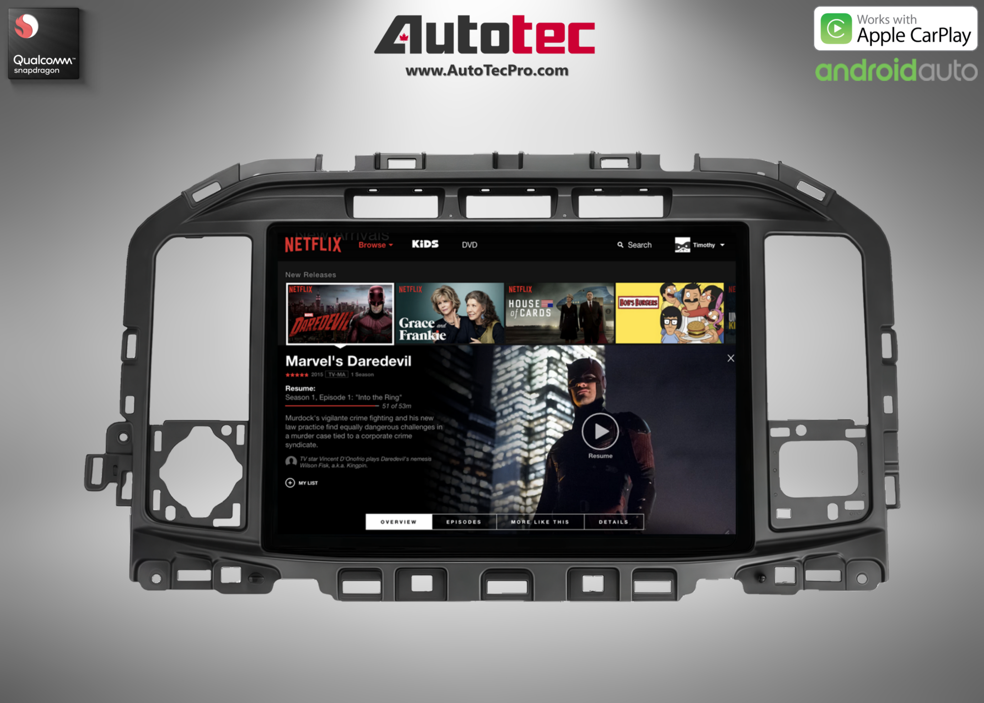 Ford F150 F250 F350 F450 F650 (2021 – 2026) 13.2″ IPS 2K QHD Touch-Screen Navigation & Infotainment System | Android 13 | GPS | BT | Wifi | CarPlay | SYNC 4 | 4G LTE