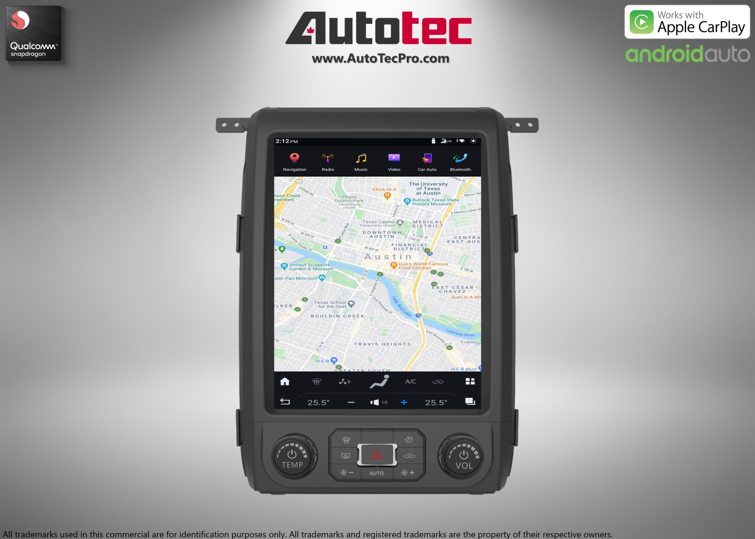 Ford F150 (2013 – 2014) 12.1″ IPS Touch-Screen Android Navigation System | Android 13 | GPS | BT | Wifi | CarPlay | SYNC | 4G LTE