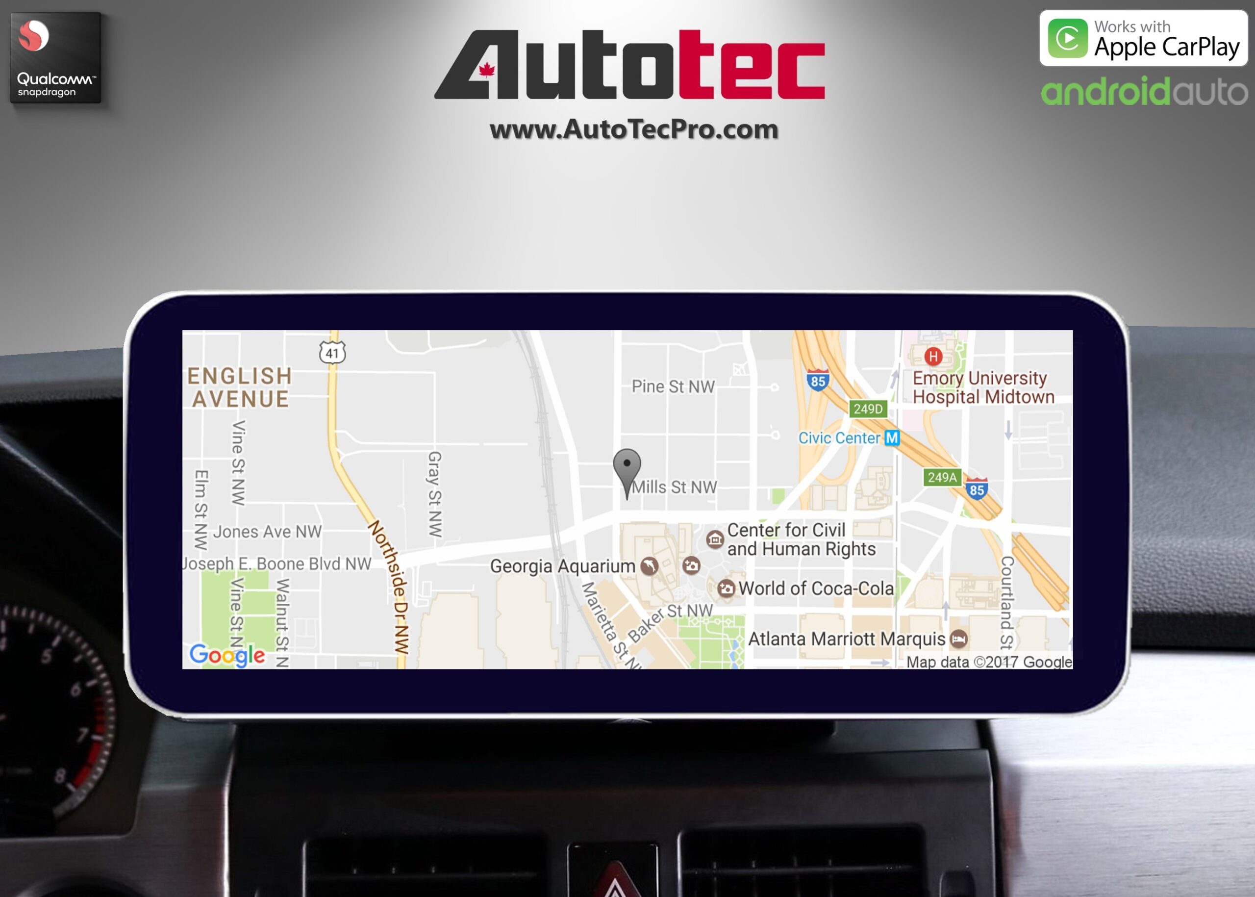 Mercedes-Benz GLK (2008-2012 | X204) Direct-Fit 10.25″ / 12.3″ HD IPS Touch-Screen Android Navigation | Android 14 | BT | CarPlay | Camera