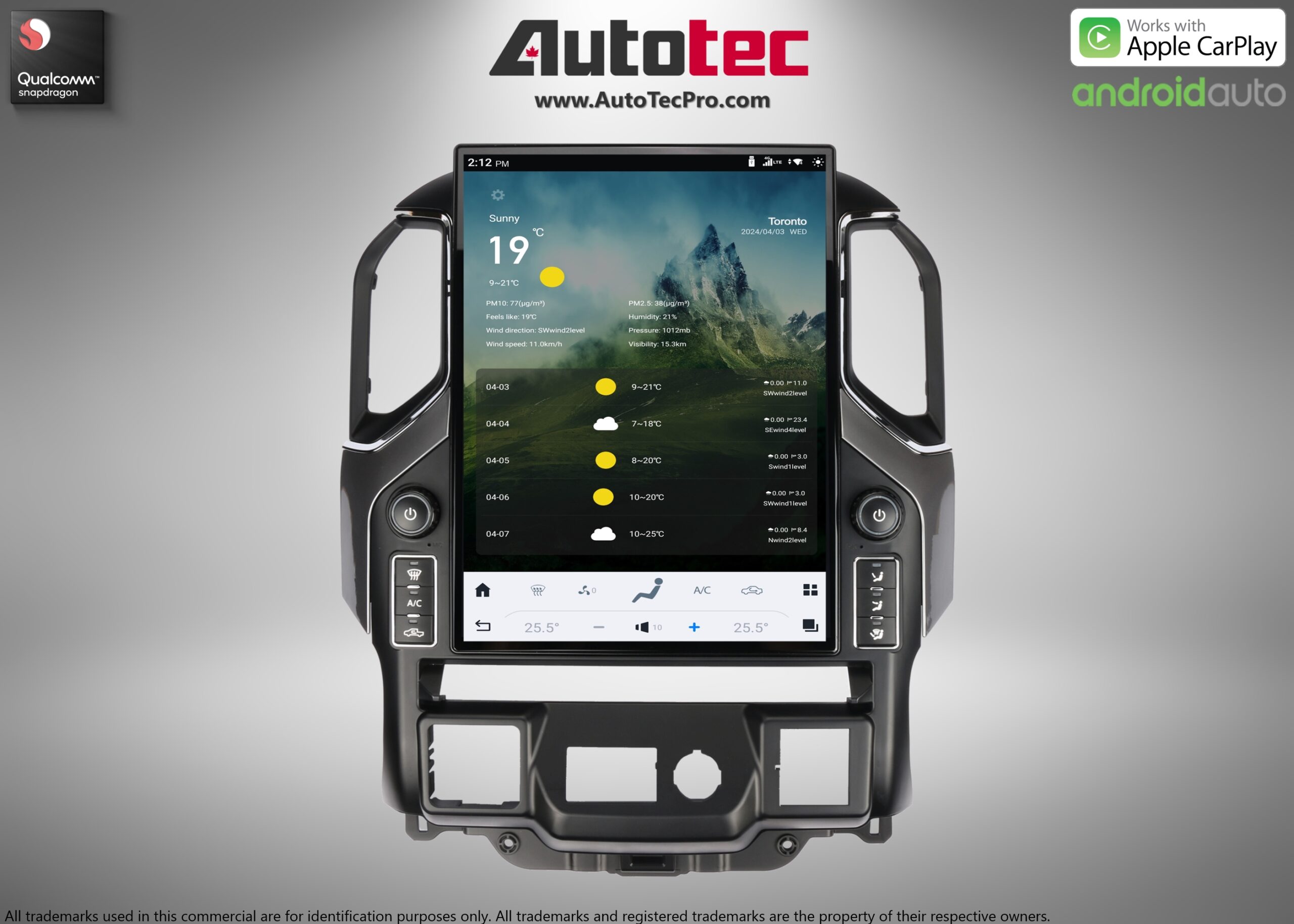 Chevrolet Silverado / GMC Sierra (2019 – 2026) 15.6″ IPS QHD 2K Touch-Screen Navigation & Infotainment System | Android 13 | GPS | BT | Wifi | CarPlay | Onstar | 4G LTE